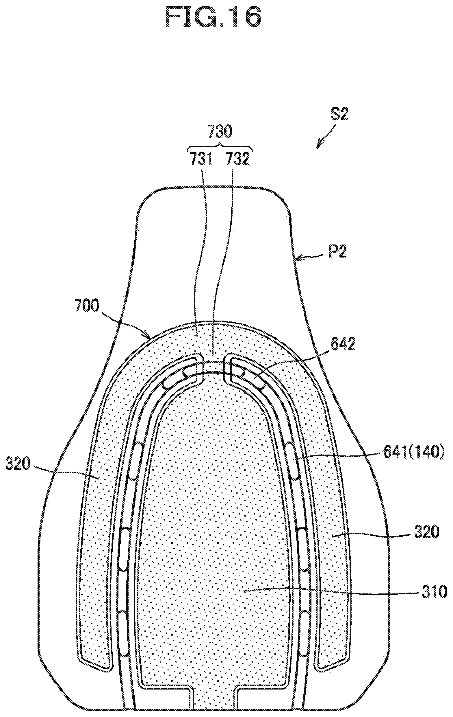 Patent US11780353 Figure 16 – Vehicle seat