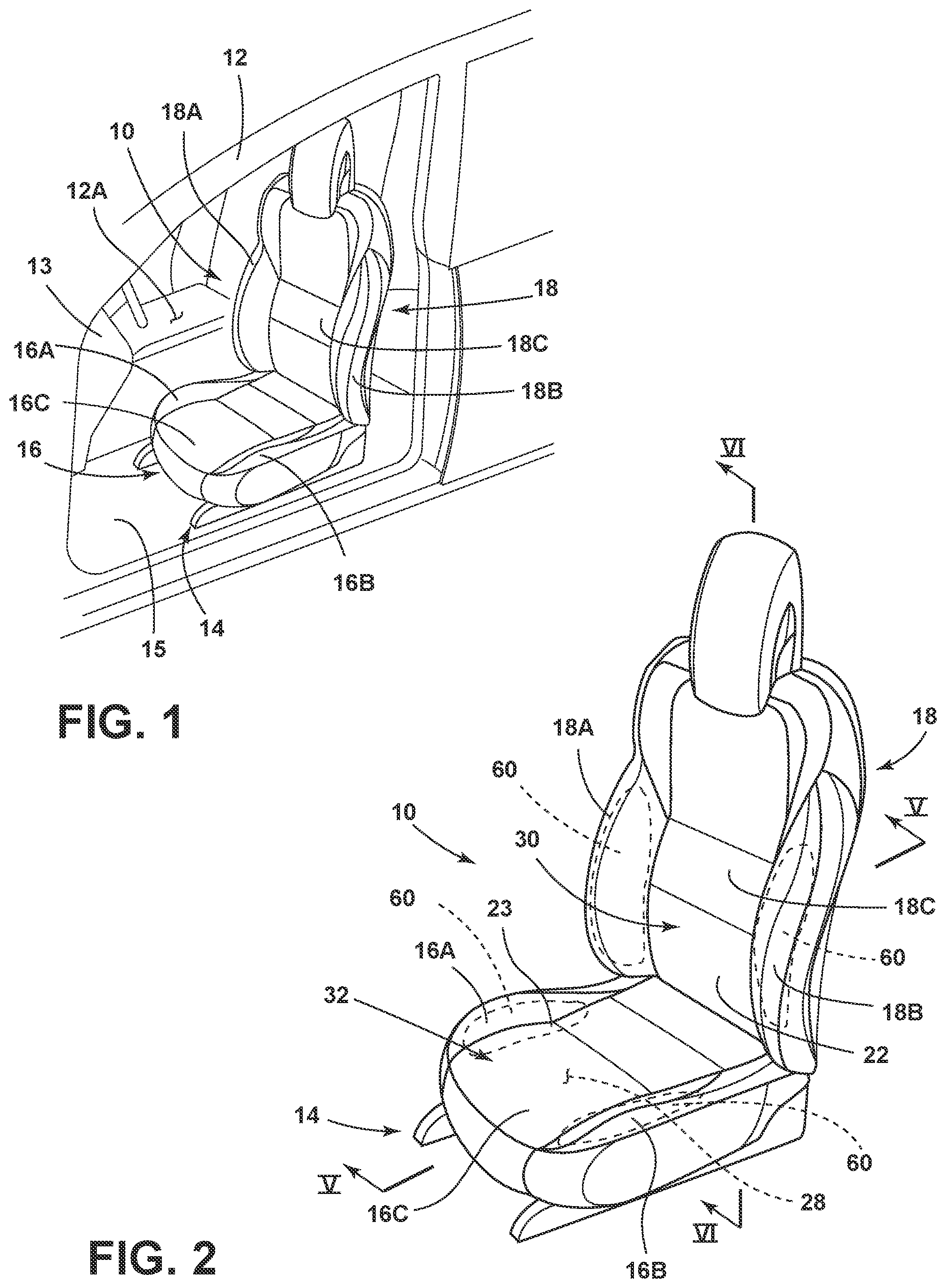 Patent US11780355 Figure 1 – Additive manufactured cushioned component