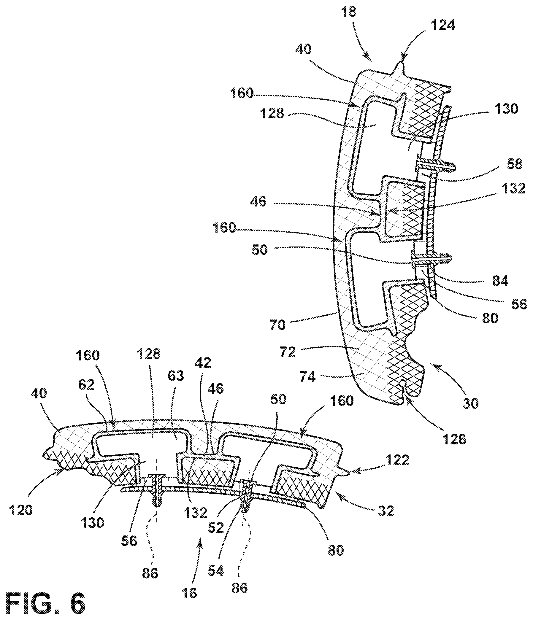 Patent US11780355 Figure 4 – Additive manufactured cushioned component