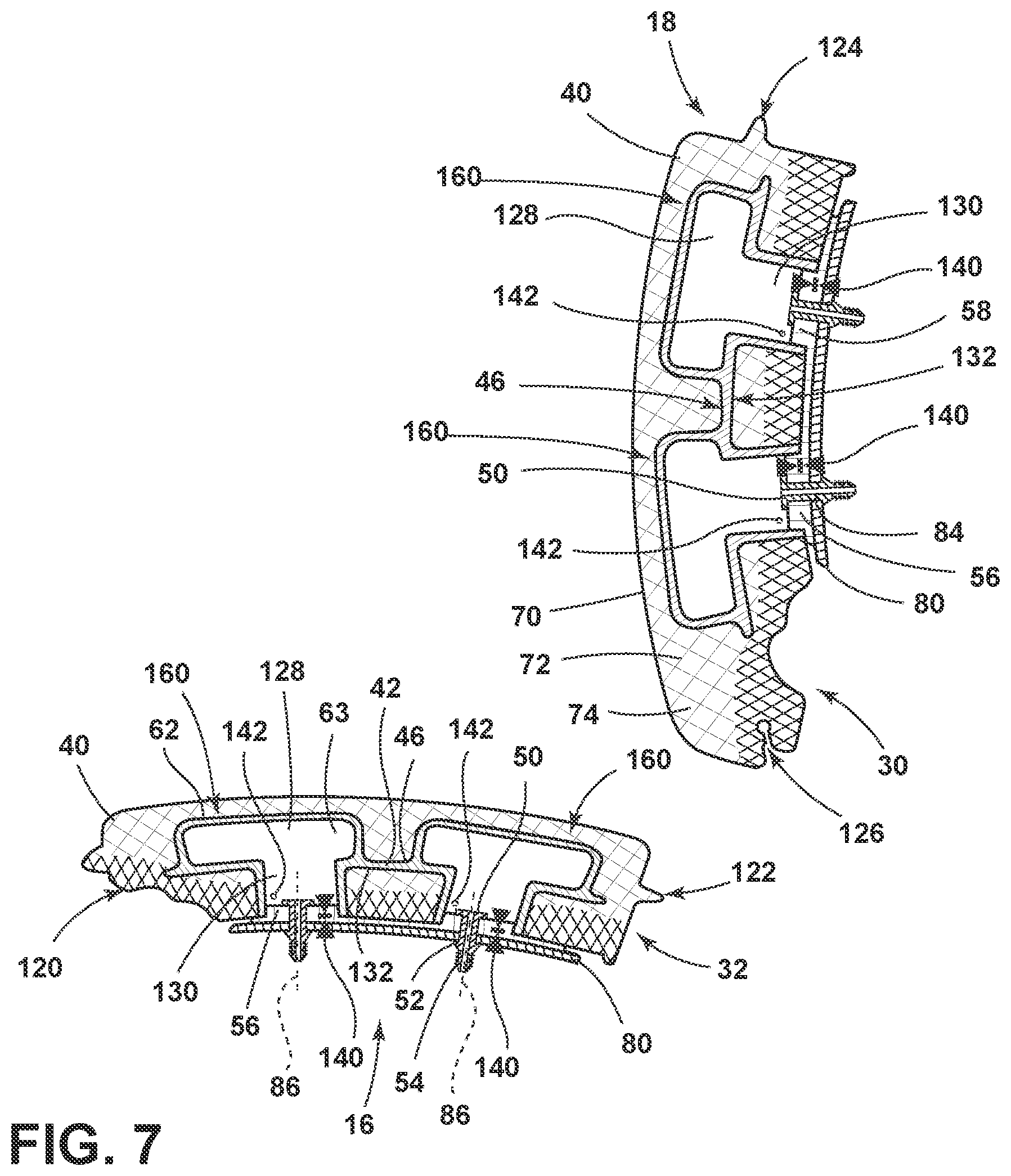 Patent US11780355 Figure 5 – Additive manufactured cushioned component