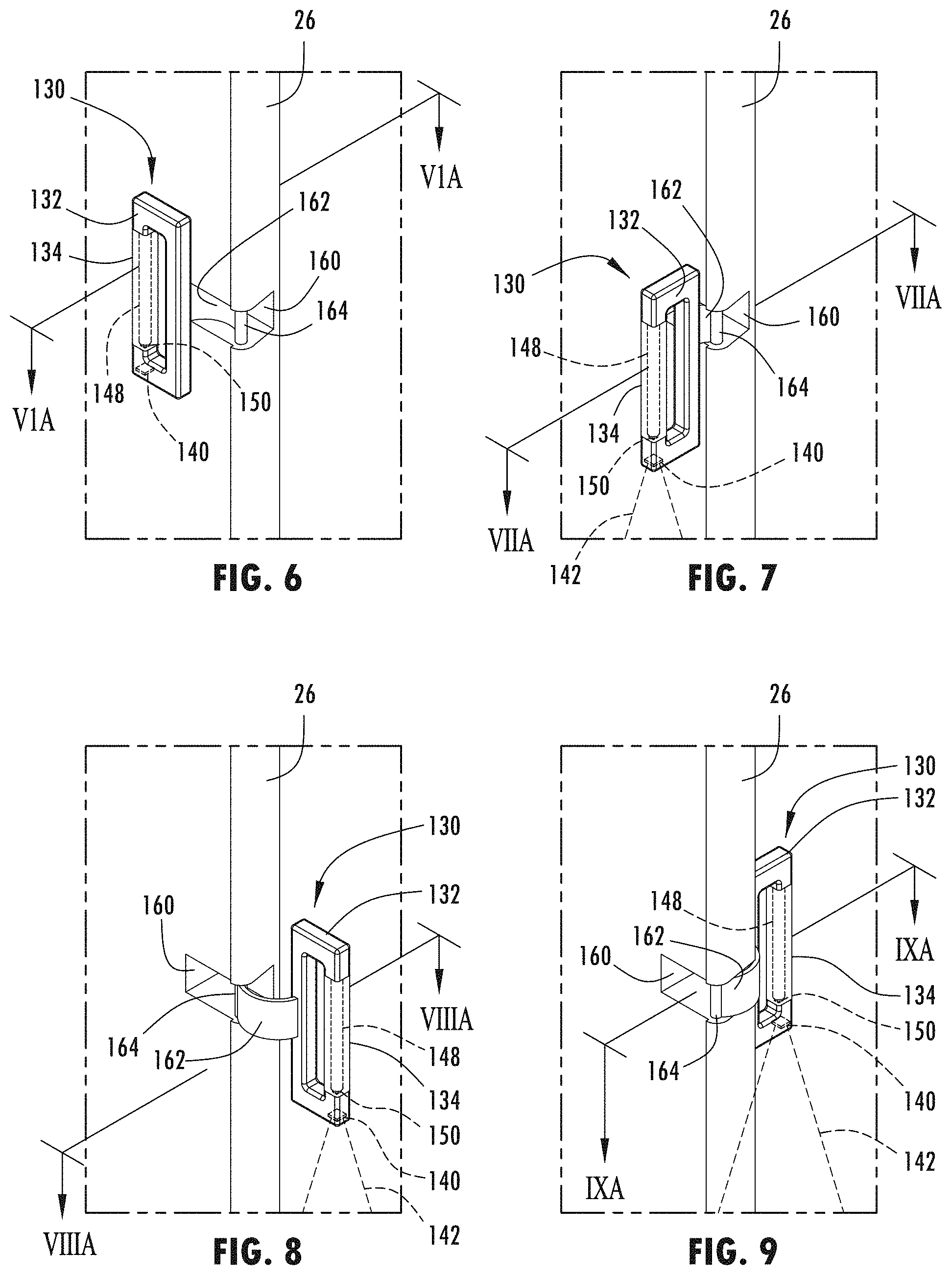 Patent US11780356 Figure 4 – Vehicle having movable assist handle with light device