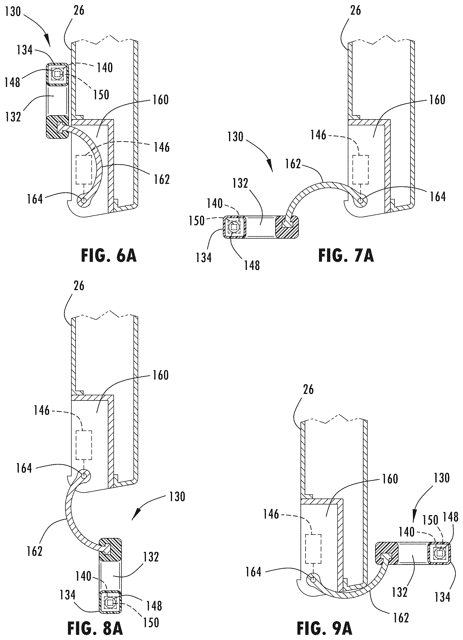 Patent US11780356 Figure 5 – Vehicle having movable assist handle with light device