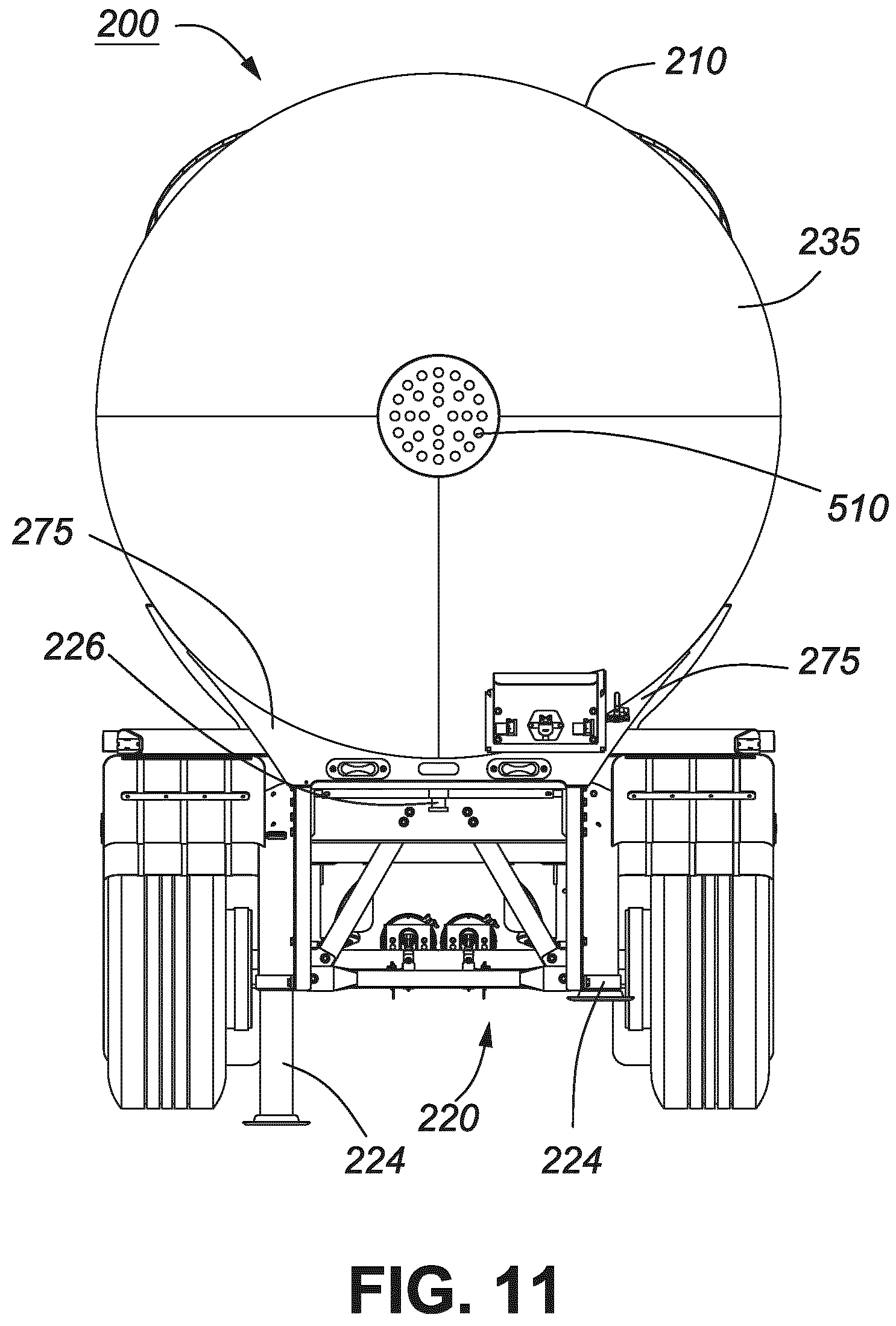 Patent US11780359 Figure 10 – Cylindrical semi-trailer