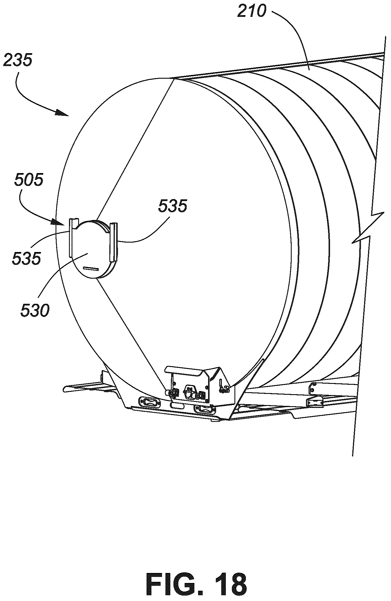Patent US11780359 Figure 17 – Cylindrical semi-trailer