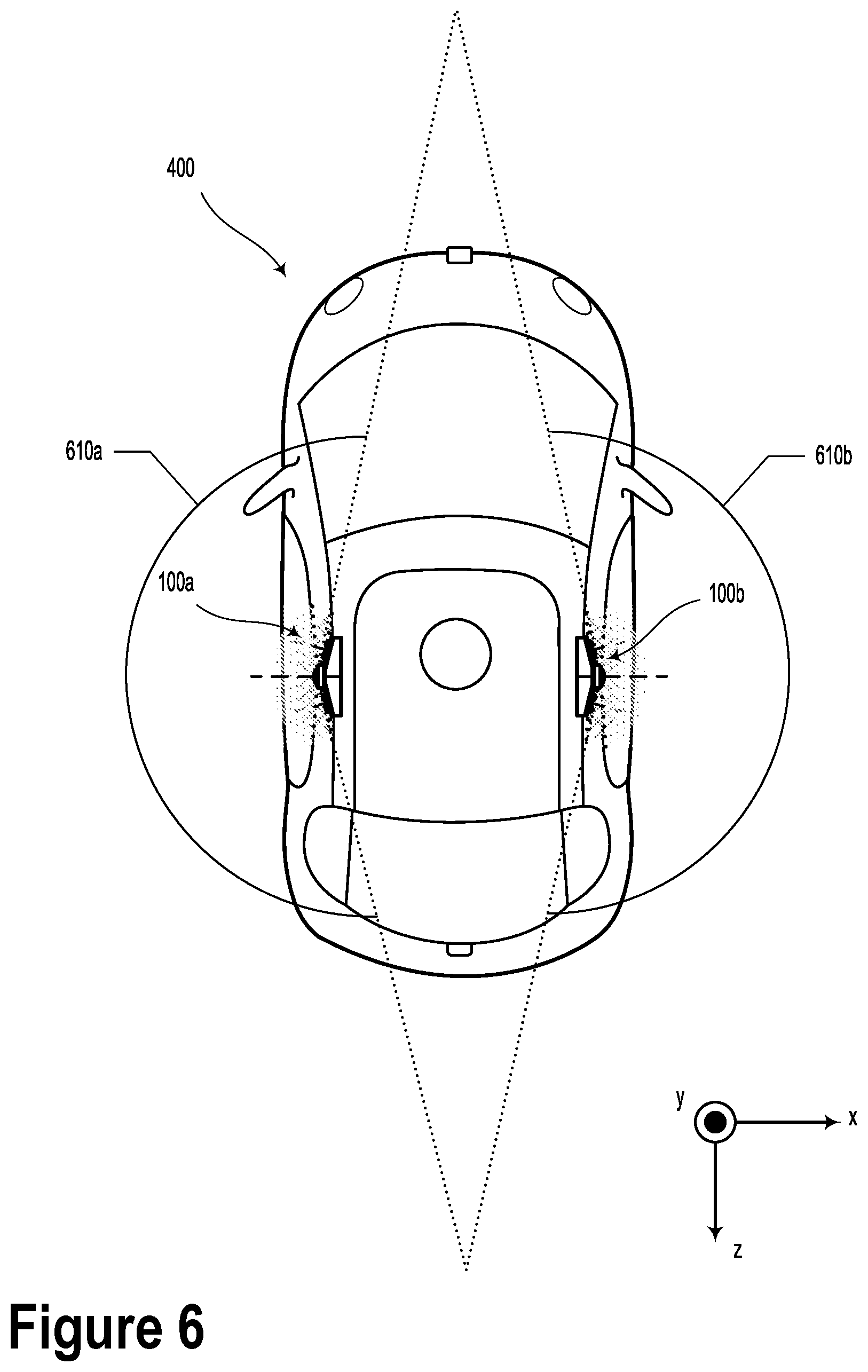 Patent US11780361 Figure 8 – Close-in illumination module