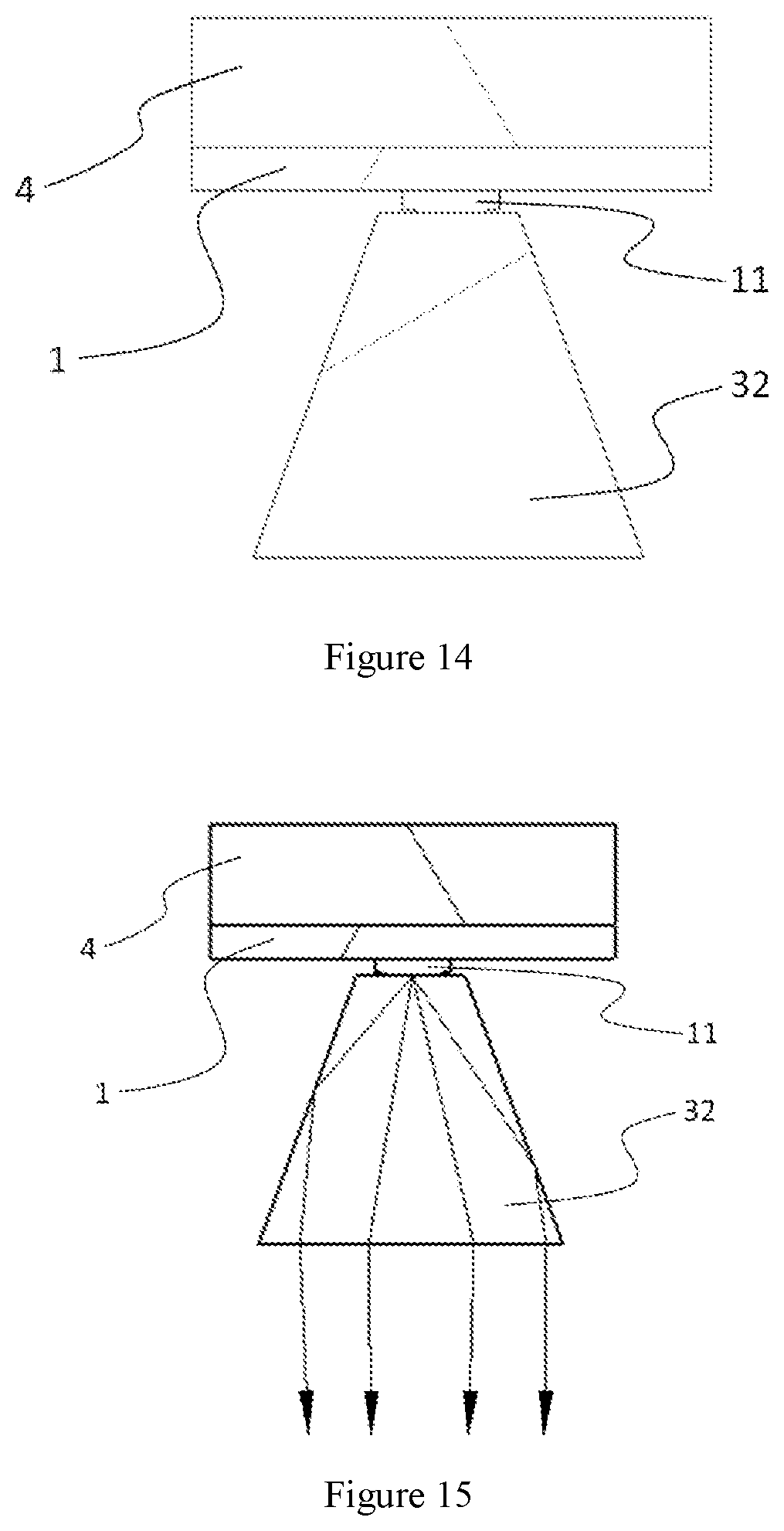 Patent US11780362 Figure 7 – Vehicle having a visible and non-visible lighting projection device with a light source mounted on a rotary actuator