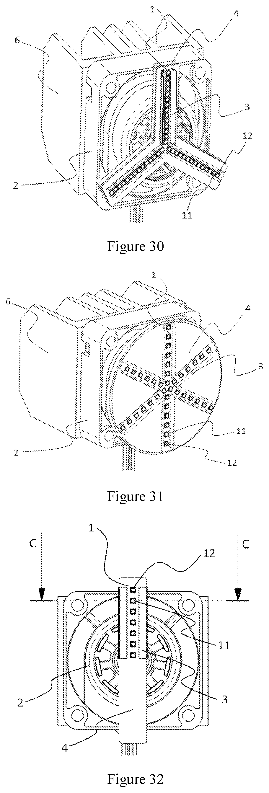 Patent US11780362 Figure 15 – Vehicle having a visible and non-visible lighting projection device with a light source mounted on a rotary actuator