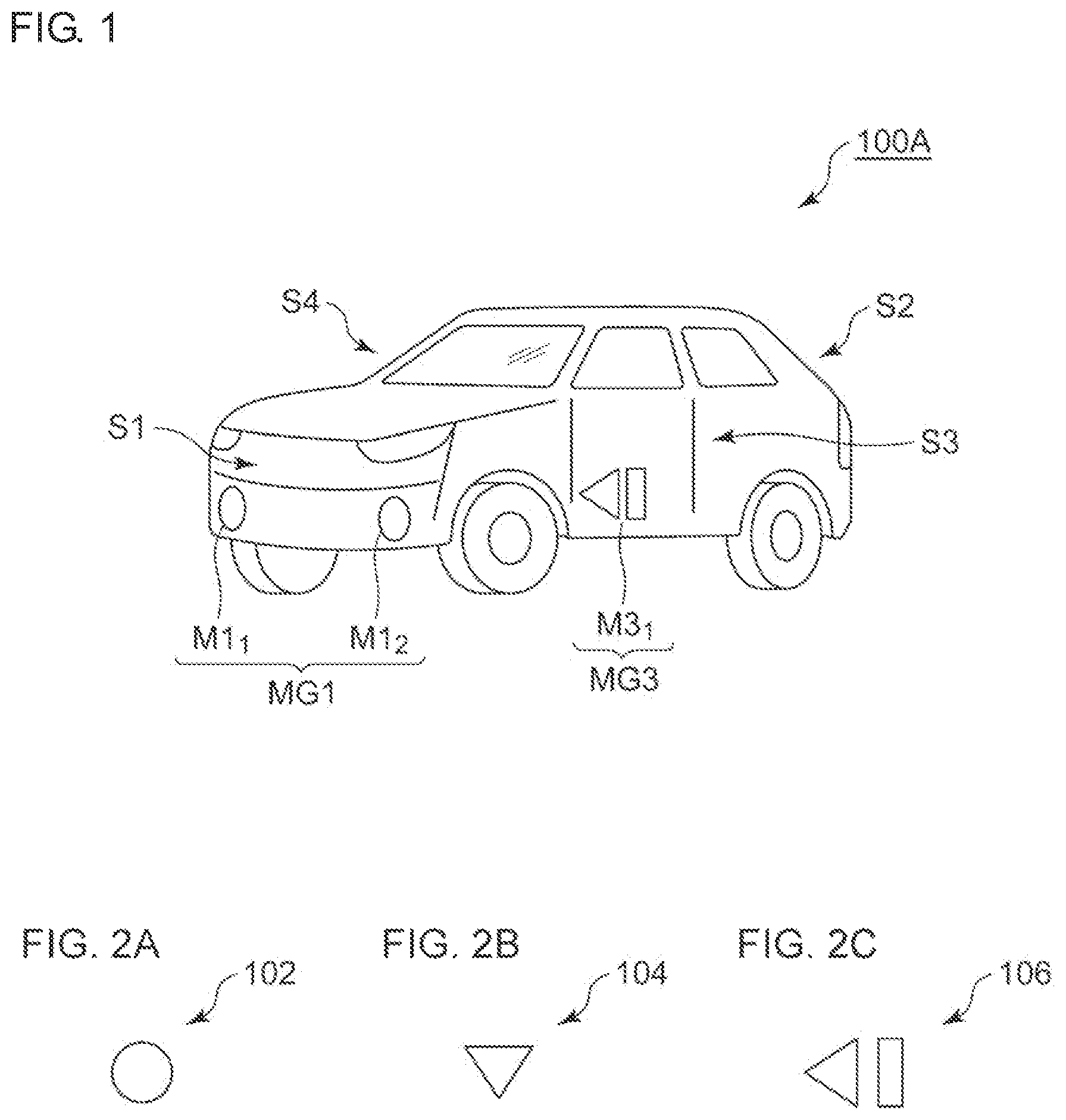 Patent US11780364 Figure 1 – Vehicle marker