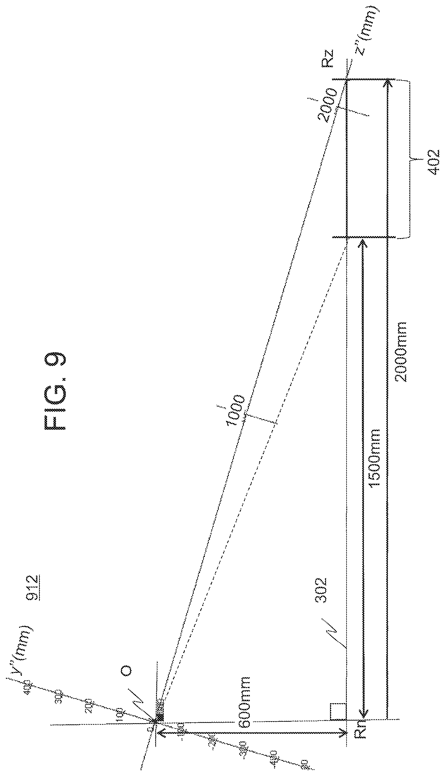 Patent US11780365 Figure 9 – Optical device and direction display device