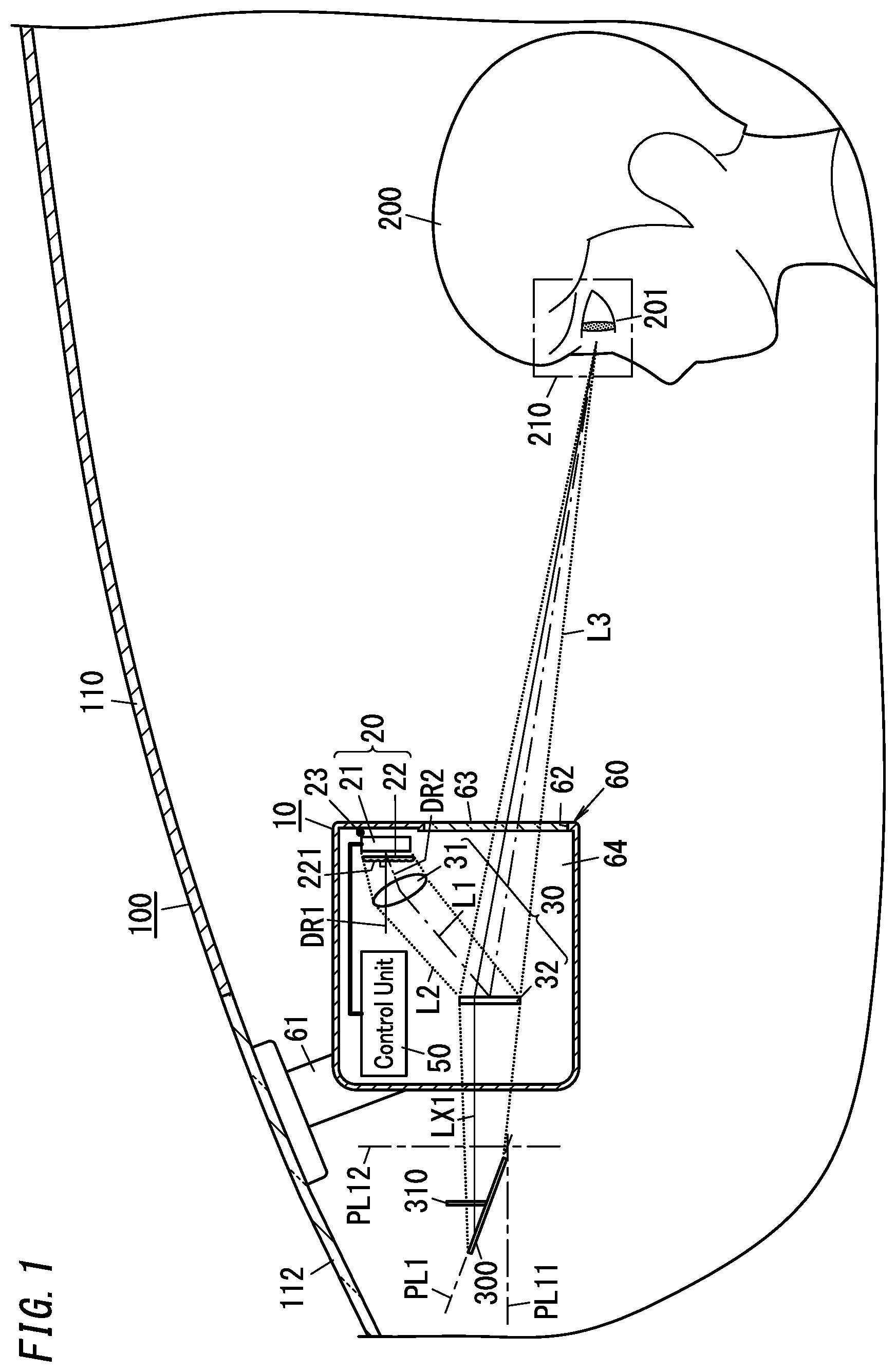 Patent US11780368 Figure 1 – Electronic mirror system, image display method, and moving vehicle