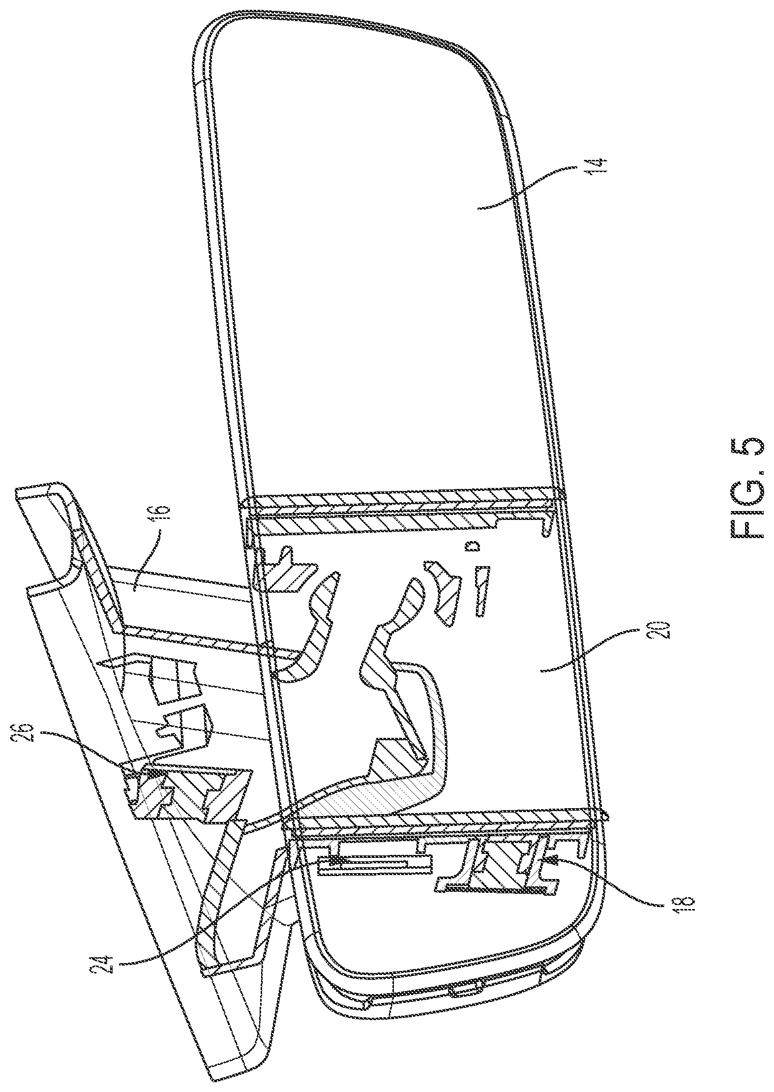 Patent US11780370 Figure 3 – Vehicular driver monitoring system with DMS camera at interior rearview mirror assembly