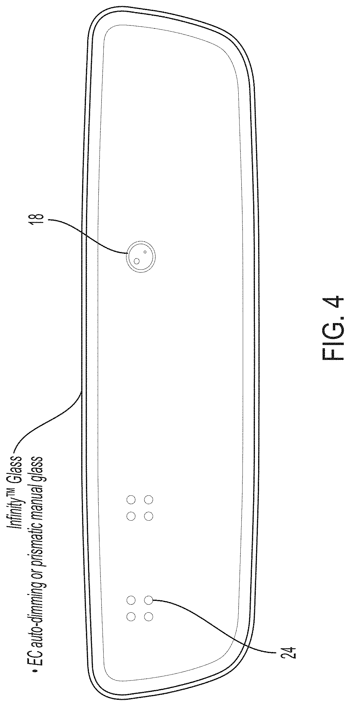Patent US11780372 Figure 3 – Vehicular driver monitoring system with driver monitoring camera and near IR light emitter at interior rearview mirror assembly