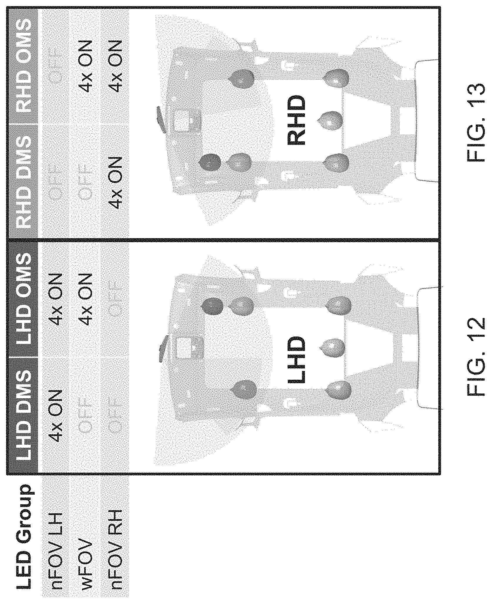 Patent US11780372 Figure 9 – Vehicular driver monitoring system with driver monitoring camera and near IR light emitter at interior rearview mirror assembly