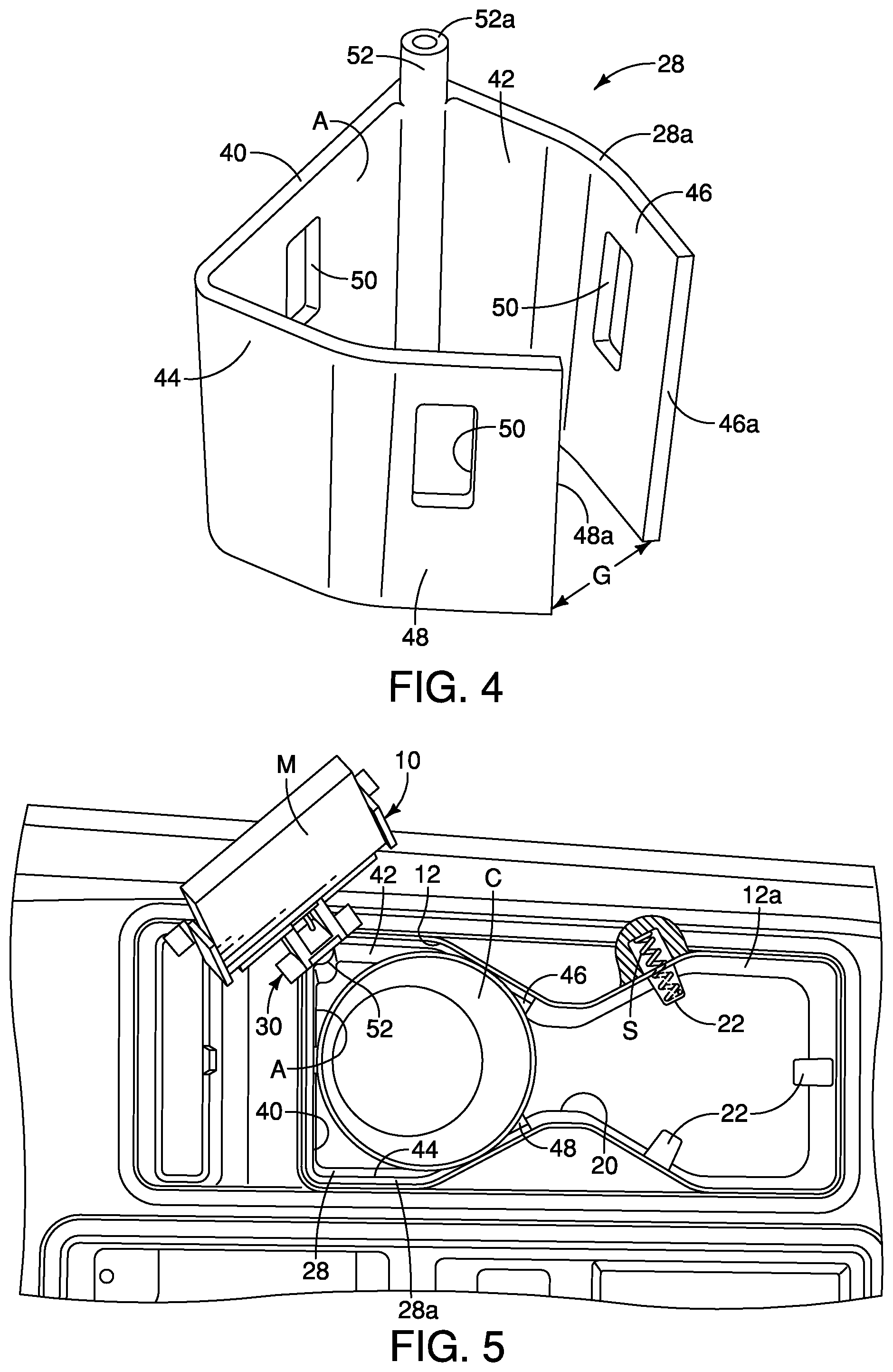 Patent US11780374 Figure 3 – Vehicle mobile device holder assembly