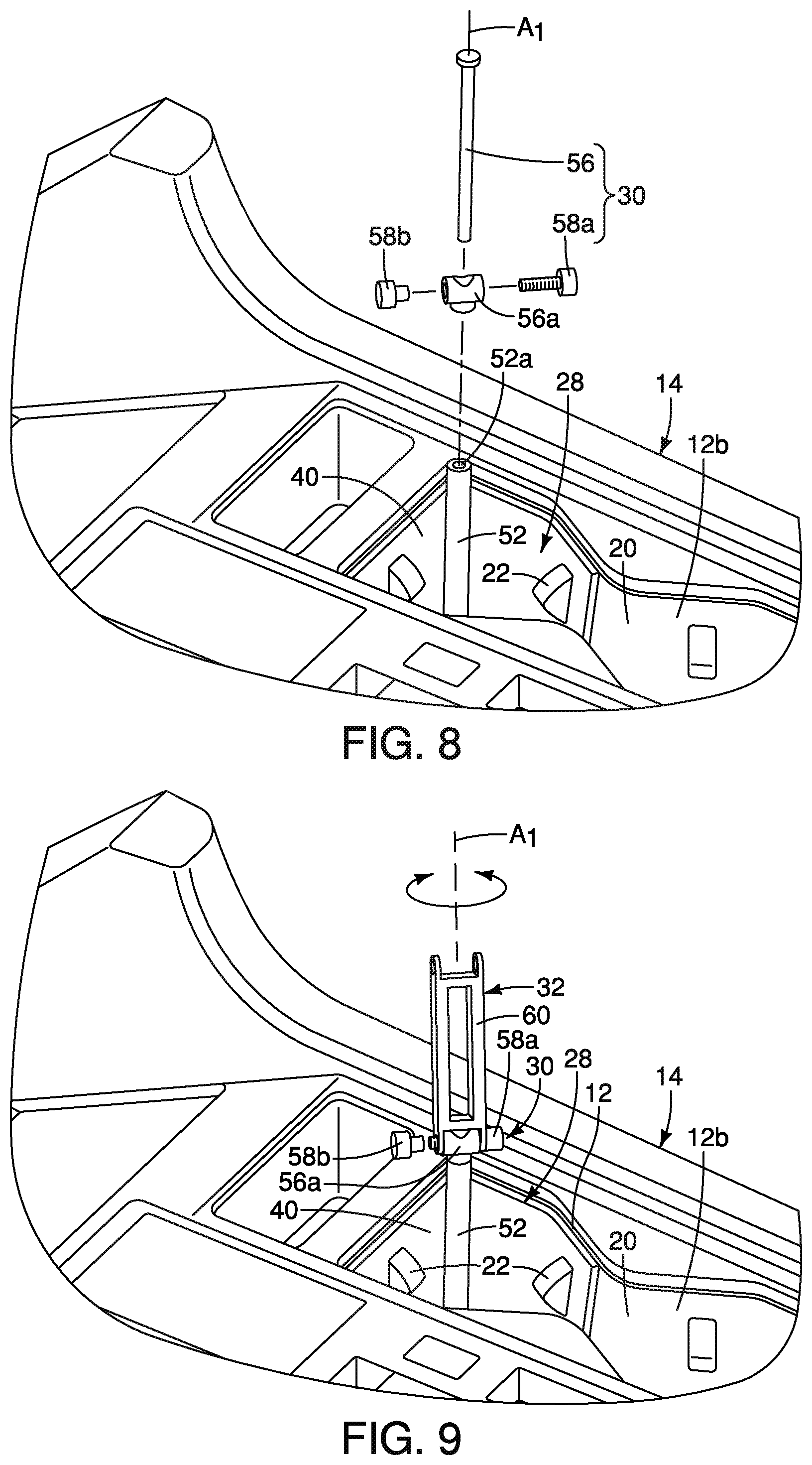 Patent US11780374 Figure 5 – Vehicle mobile device holder assembly