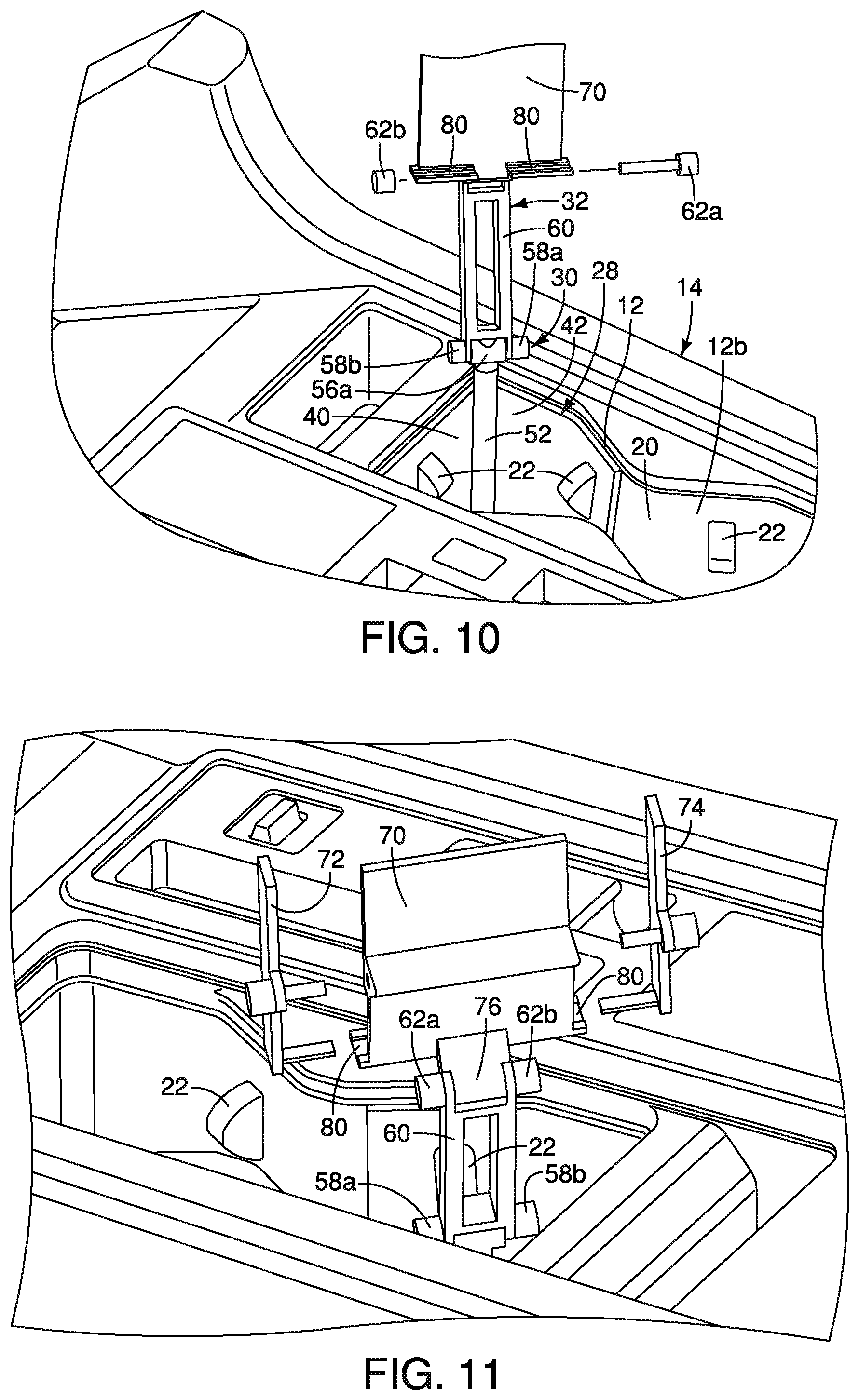 Patent US11780374 Figure 6 – Vehicle mobile device holder assembly