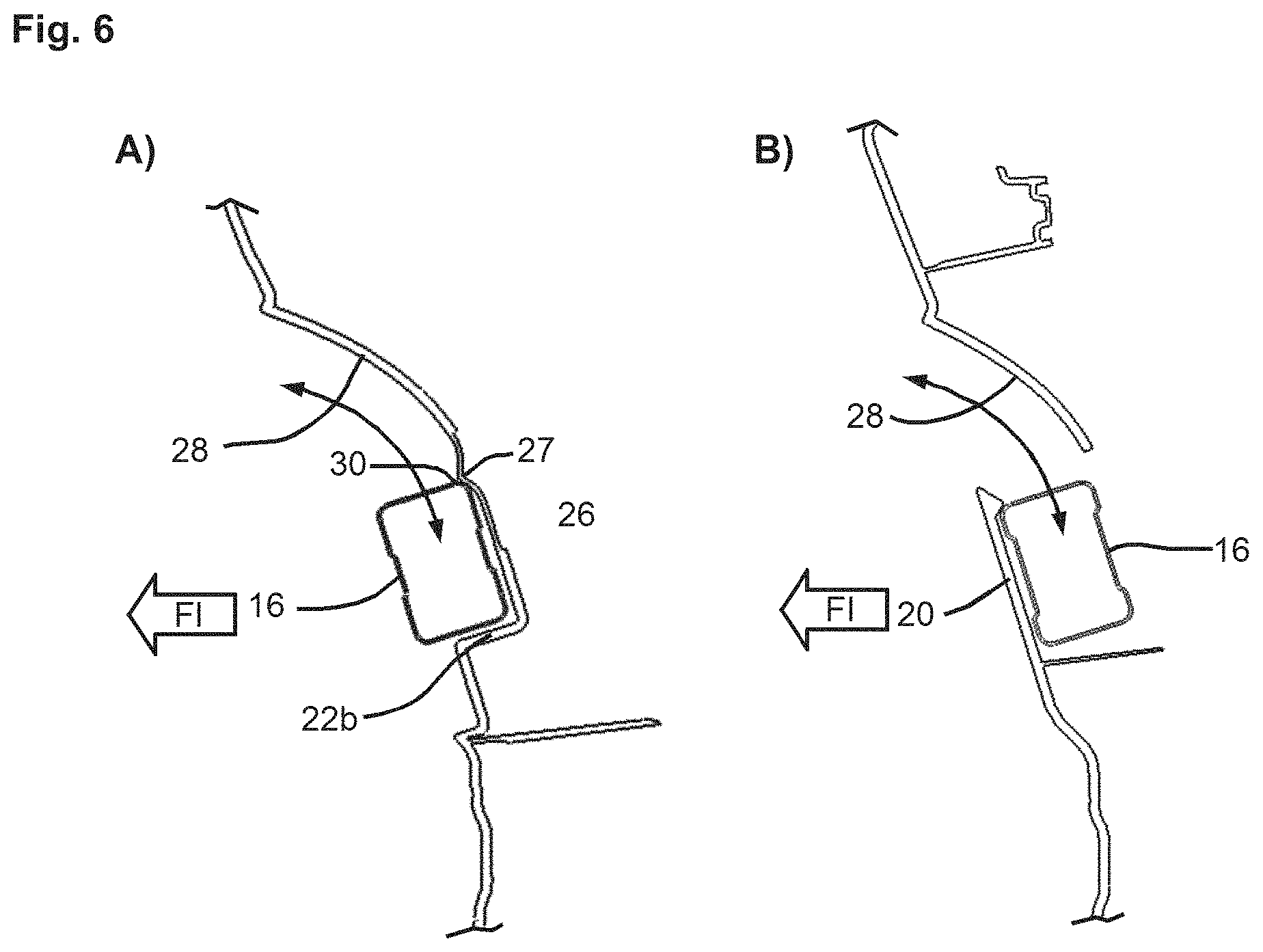 Patent US11780375 Figure 3 – Trim element having a receptacle for a warning triangle, tailgate having a trim element, and motor vehicle having such a tailgate