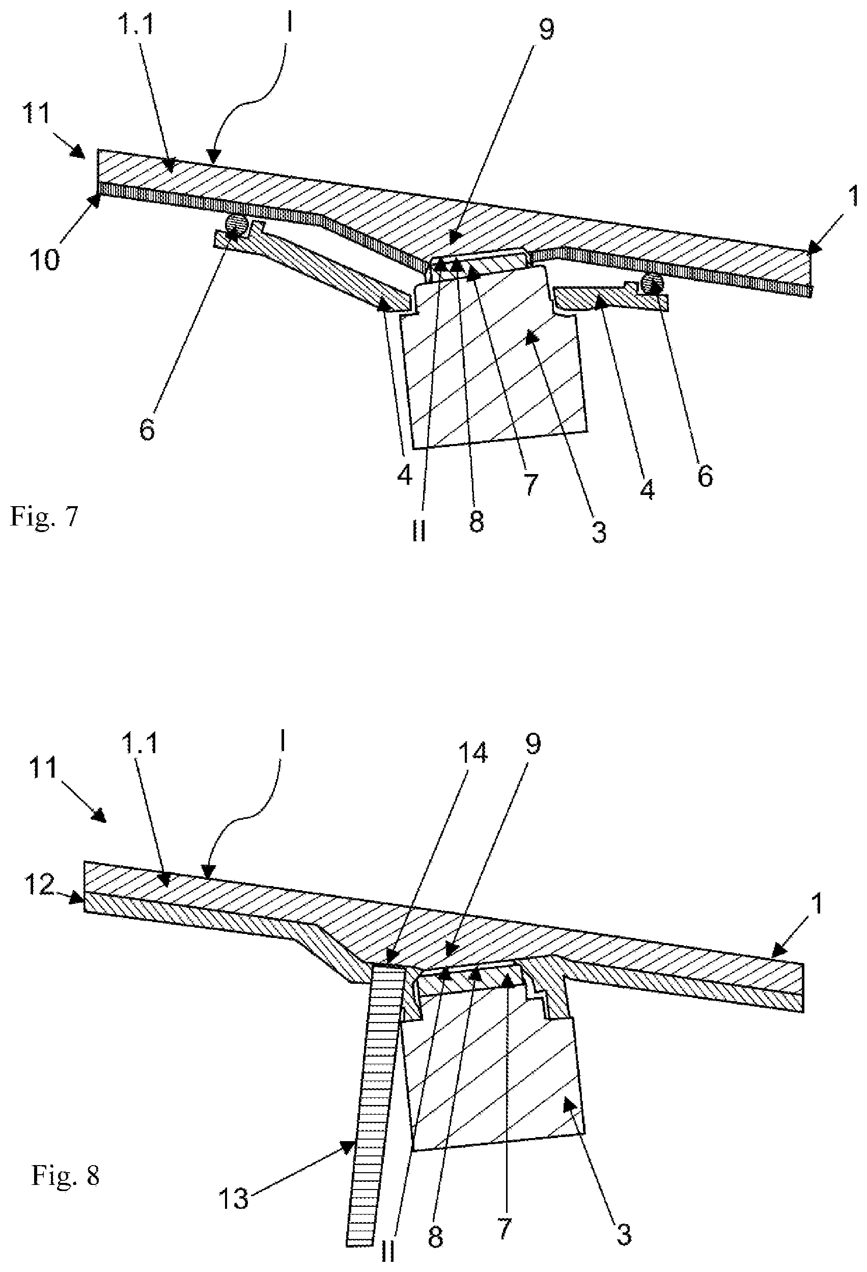 Patent US11780379 Figure 4 – Add-on part having an integrated camera module