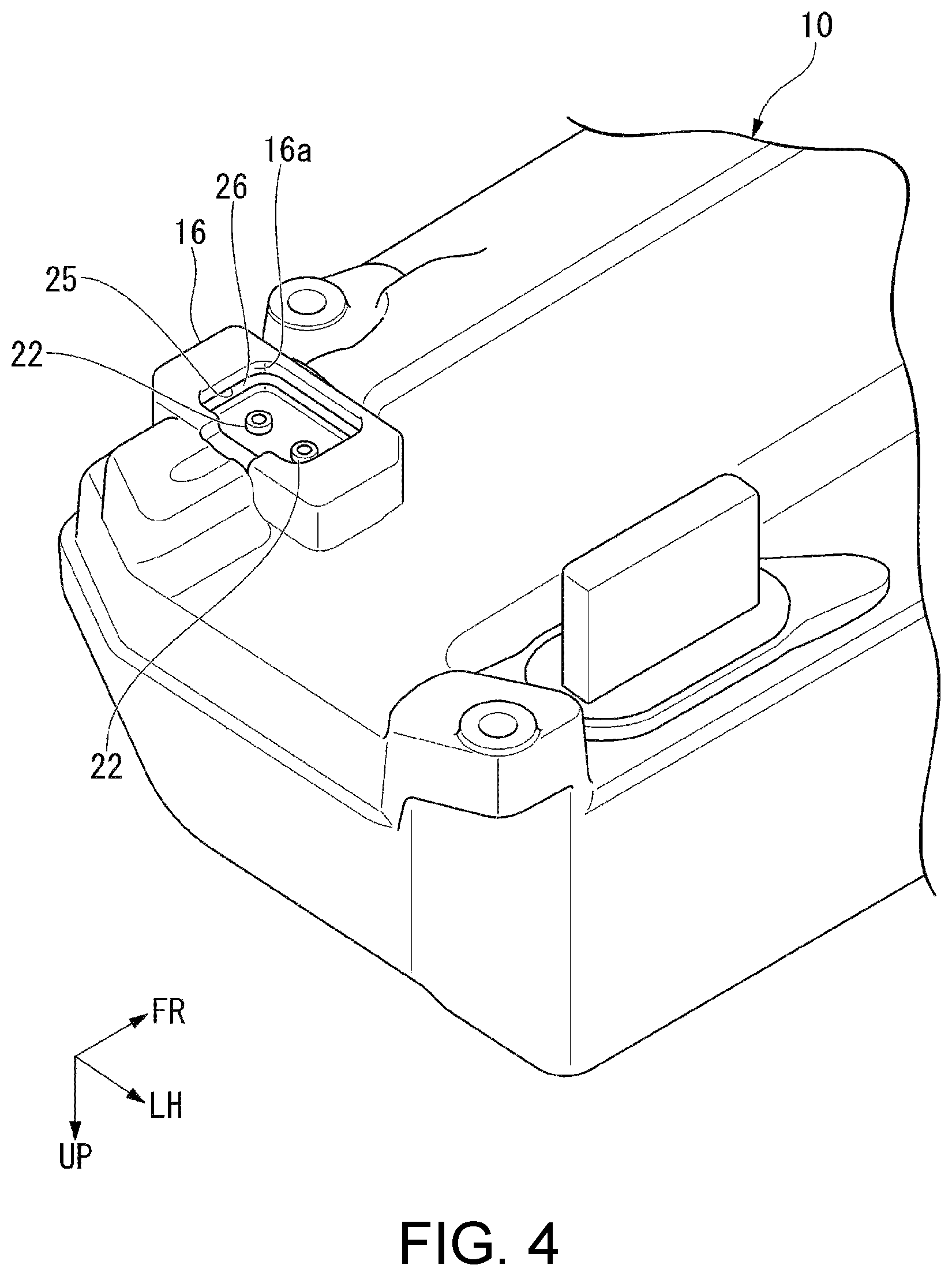 Patent US11780386 Figure 4 – Cable connection structure of power control unit