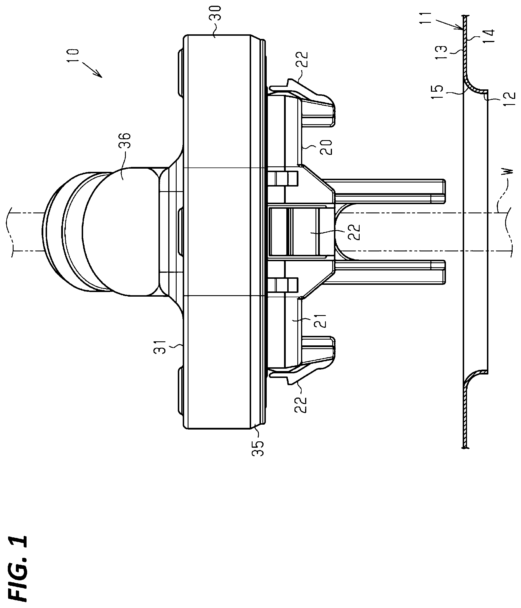 Patent US11780388 Figure 1 – Grommet