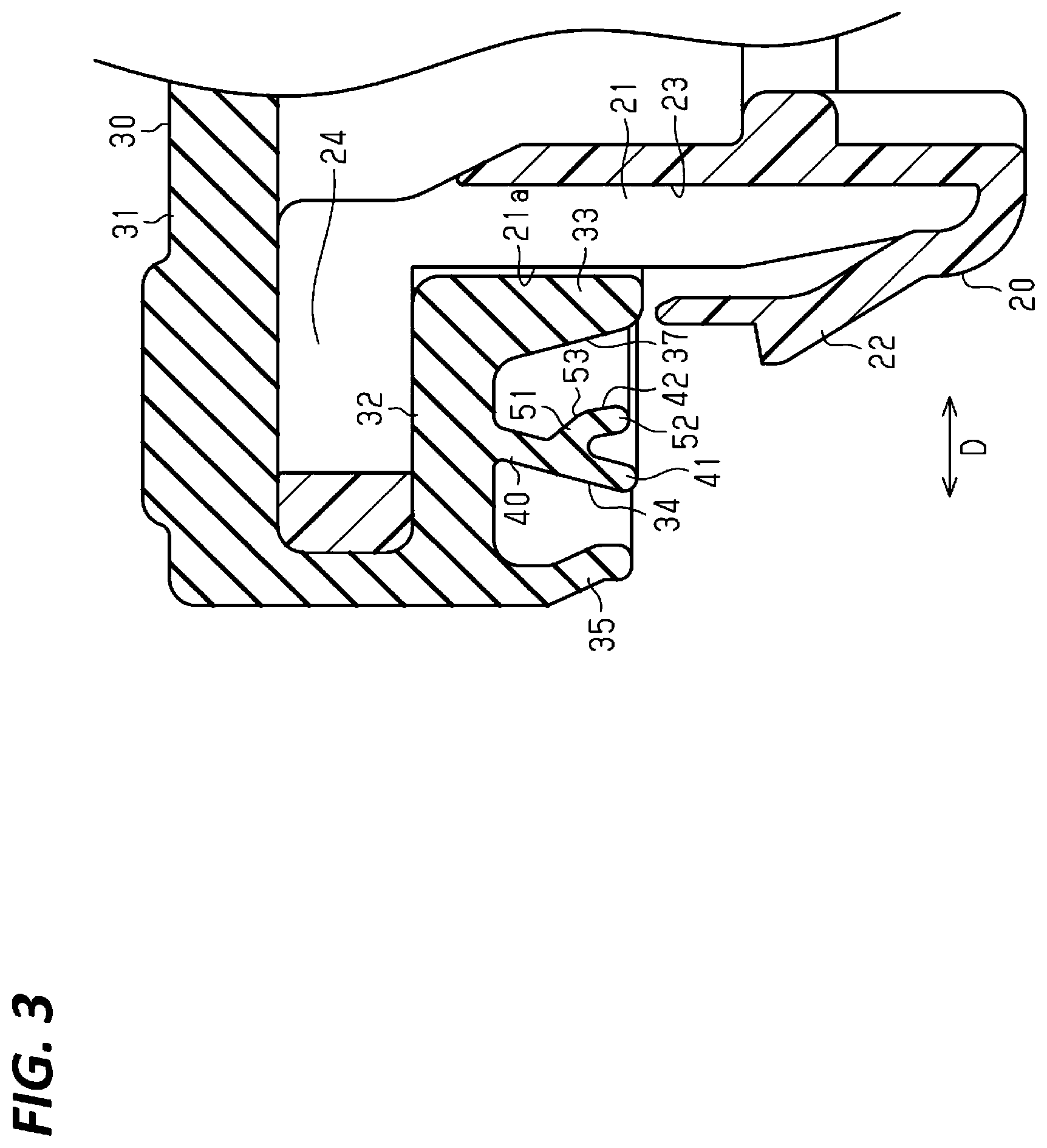 Patent US11780388 Figure 3 – Grommet