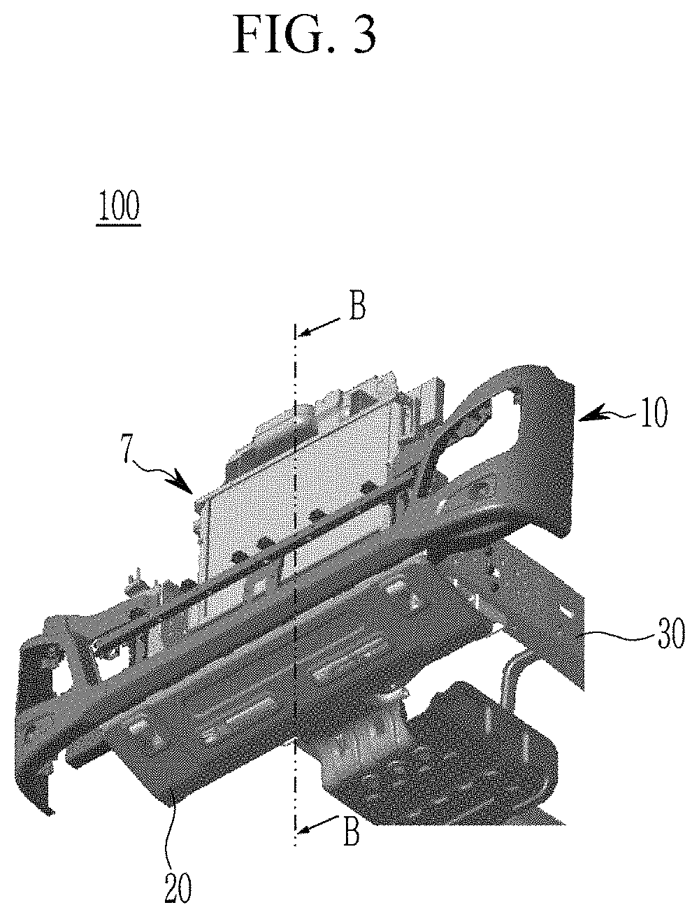 Patent US11780391 Figure 3 – Under-protector fastening structure of vehicle
