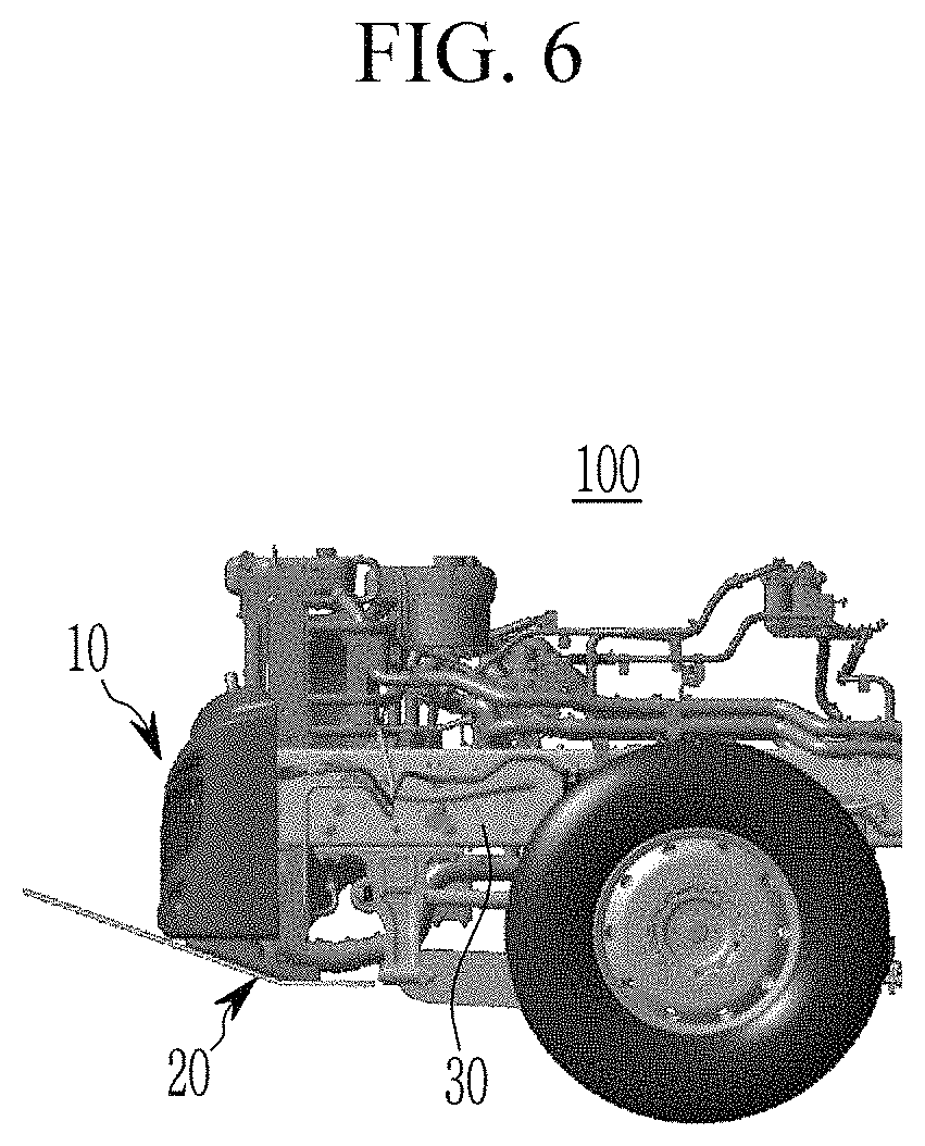 Patent US11780391 Figure 6 – Under-protector fastening structure of vehicle