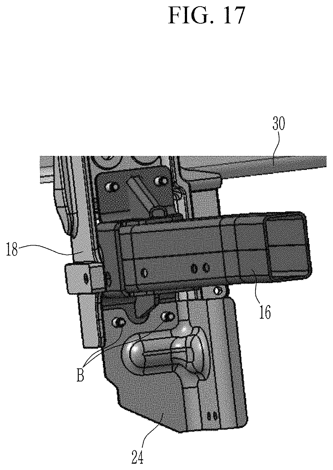 Patent US11780391 Figure 18 – Under-protector fastening structure of vehicle