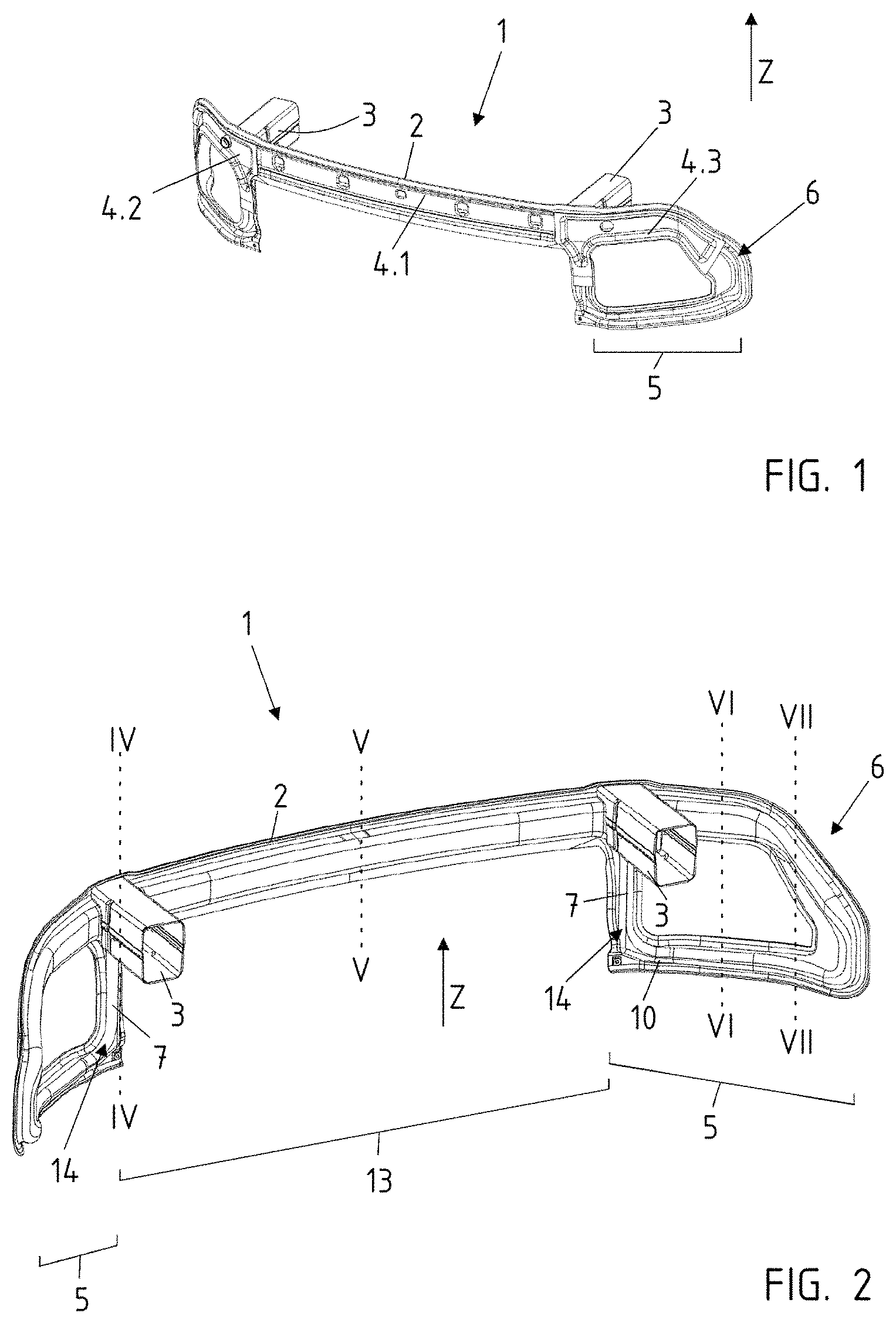 Patent US11780392 Figure 1 – Bumper arrangement