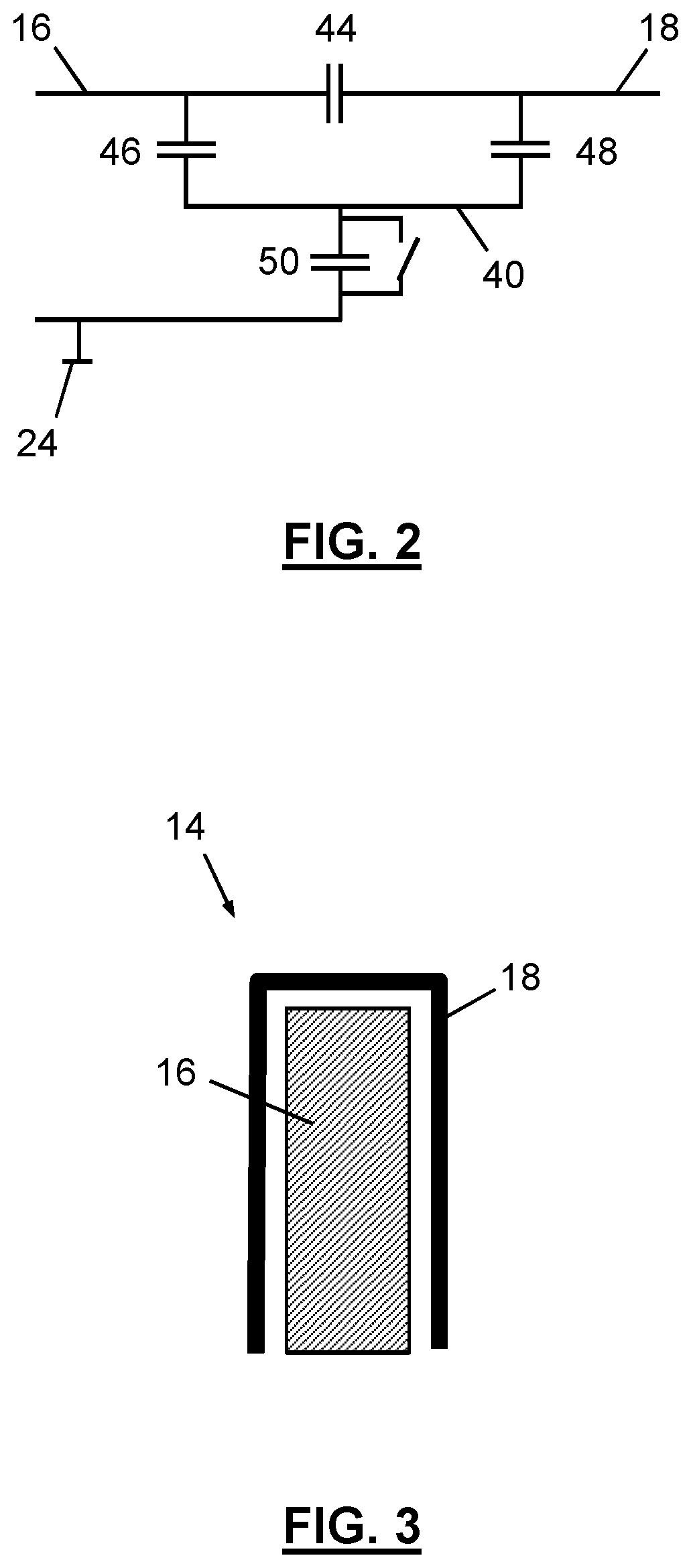 Patent US11780394 Figure 2 – Capacitive detection and/or classification device and operation method for heater member compensation, particularly for automotive application