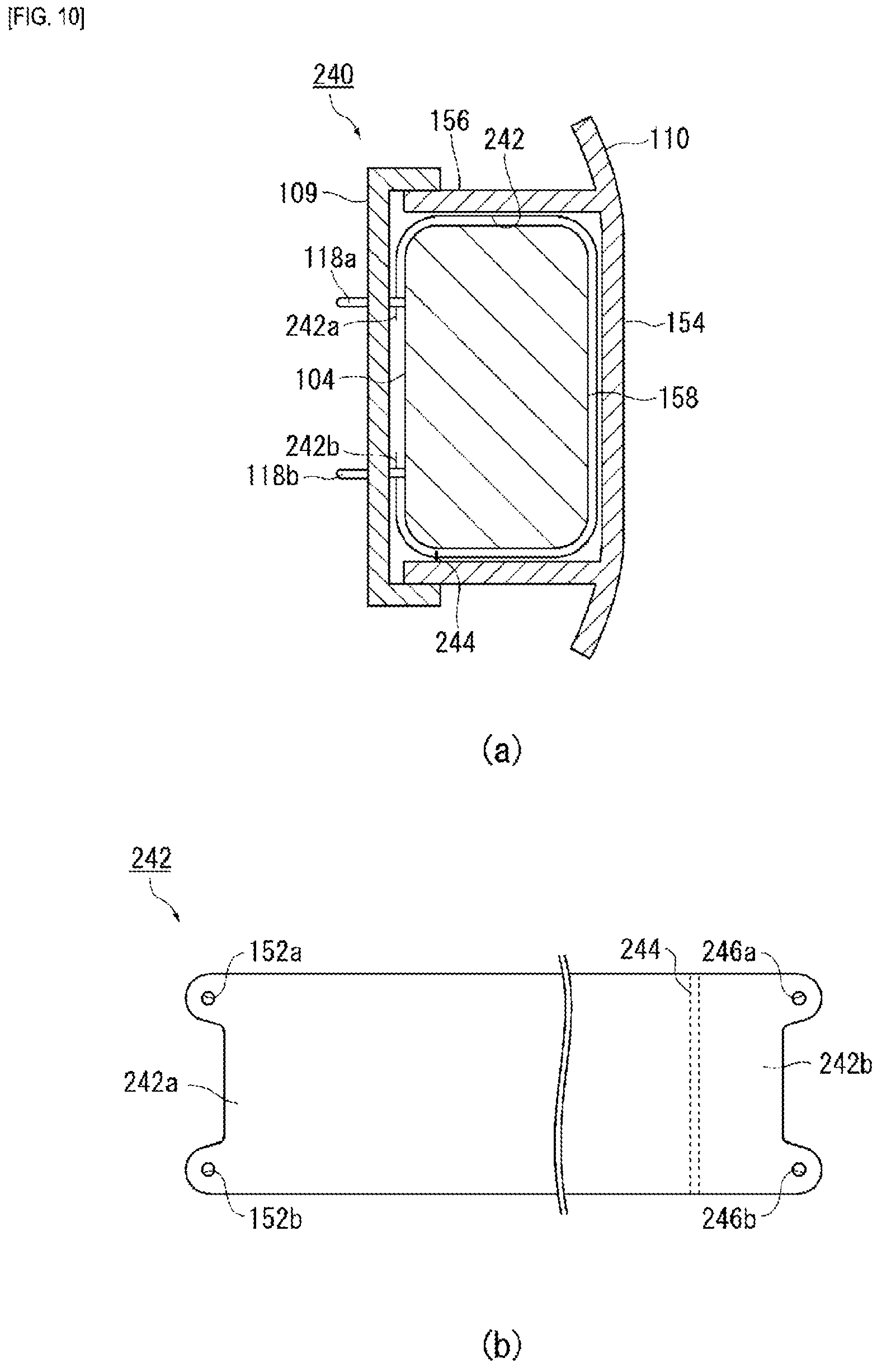 Patent US11780395 Figure 10 – Airbag device for driver's seat