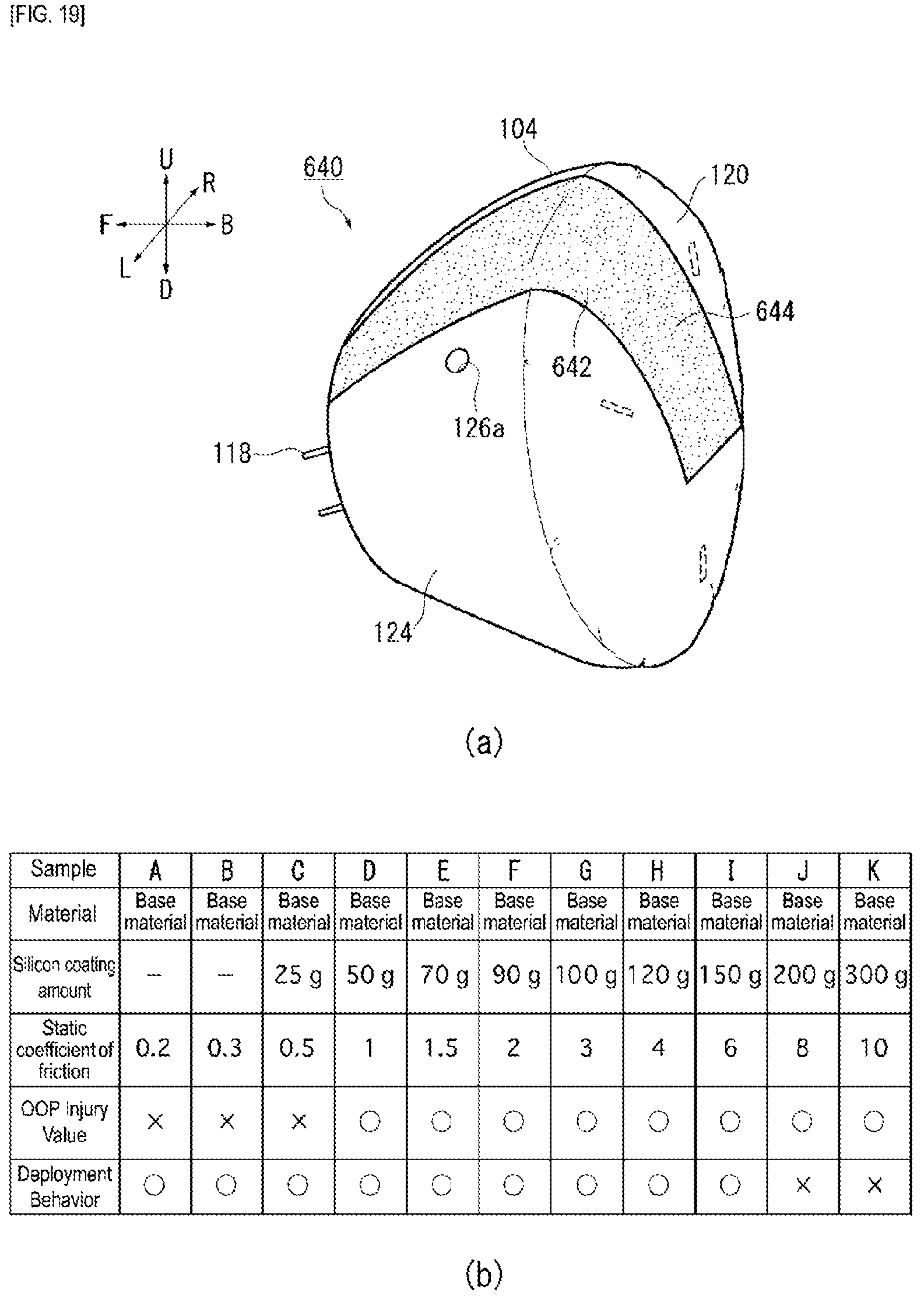 Patent US11780395 Figure 19 – Airbag device for driver's seat