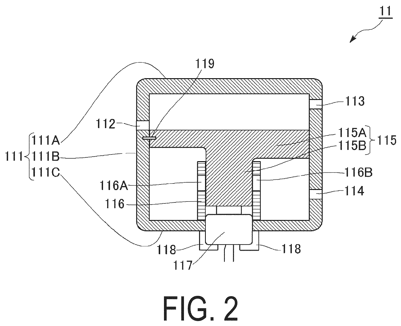 Patent US11780397 Figure 2 – Airbag device