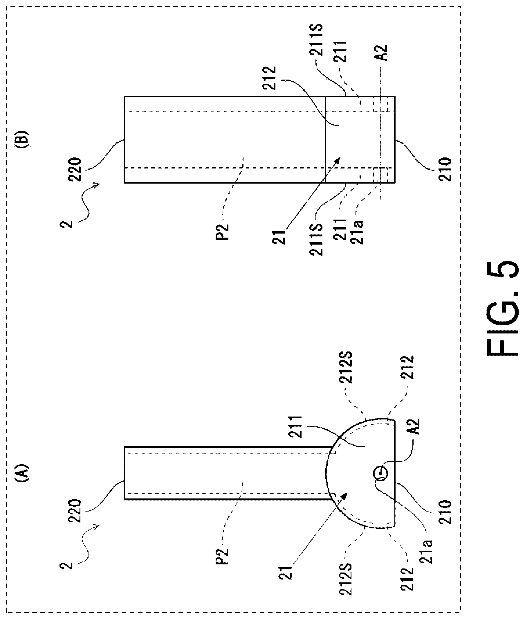 Patent US11780398 Figure 5 – Coupling structure, airbag device, and vehicle seat