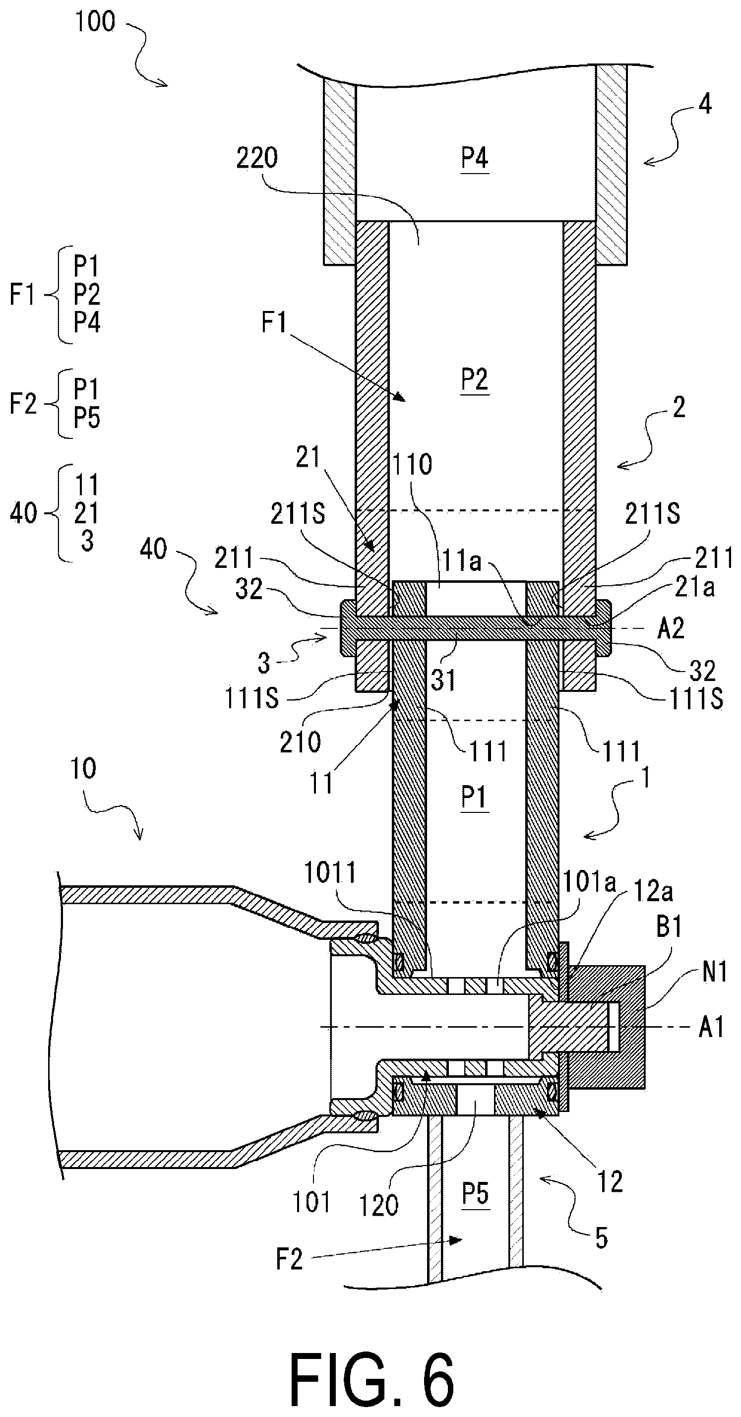Patent US11780398 Figure 6 – Coupling structure, airbag device, and vehicle seat