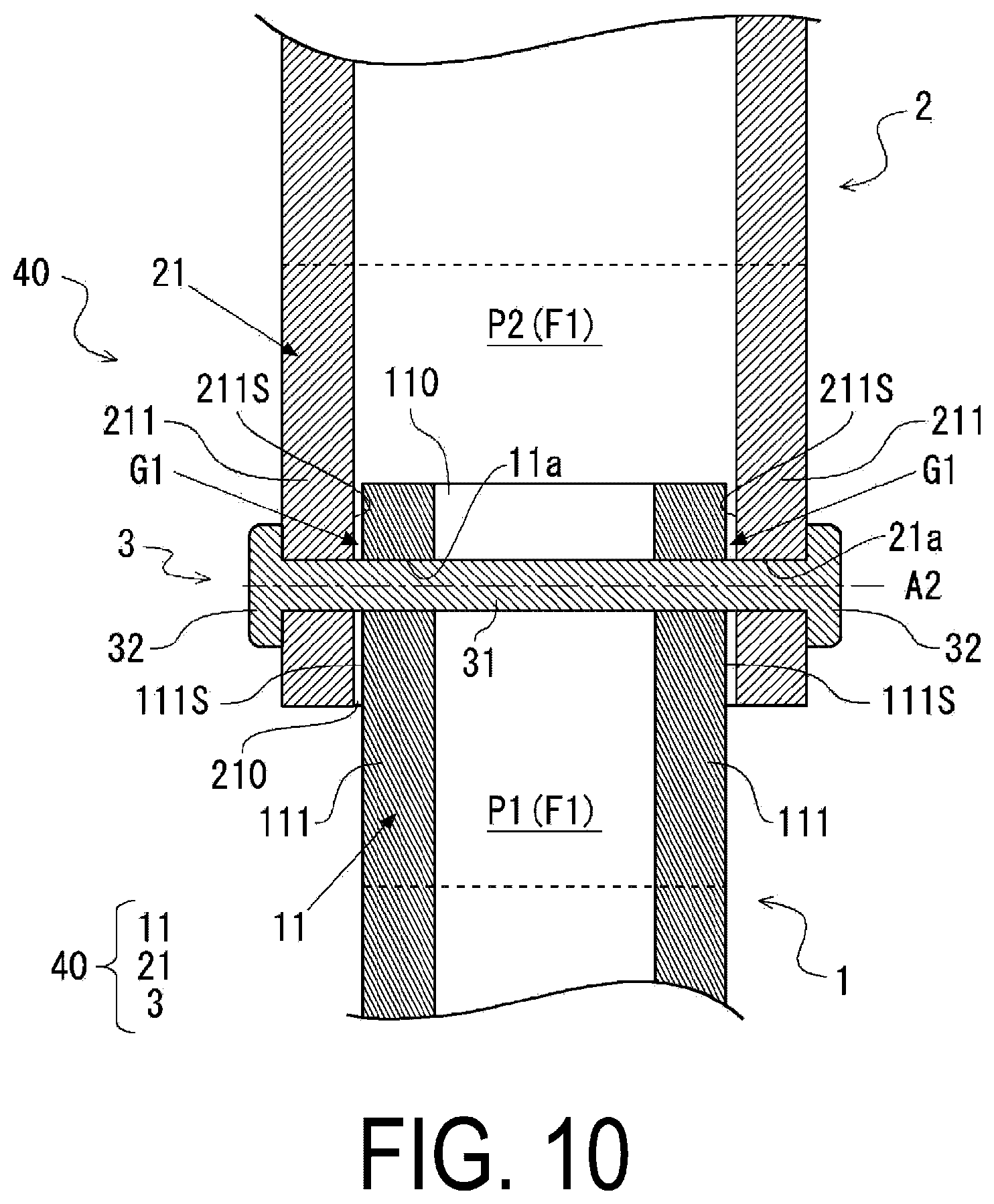 Patent US11780398 Figure 10 – Coupling structure, airbag device, and vehicle seat