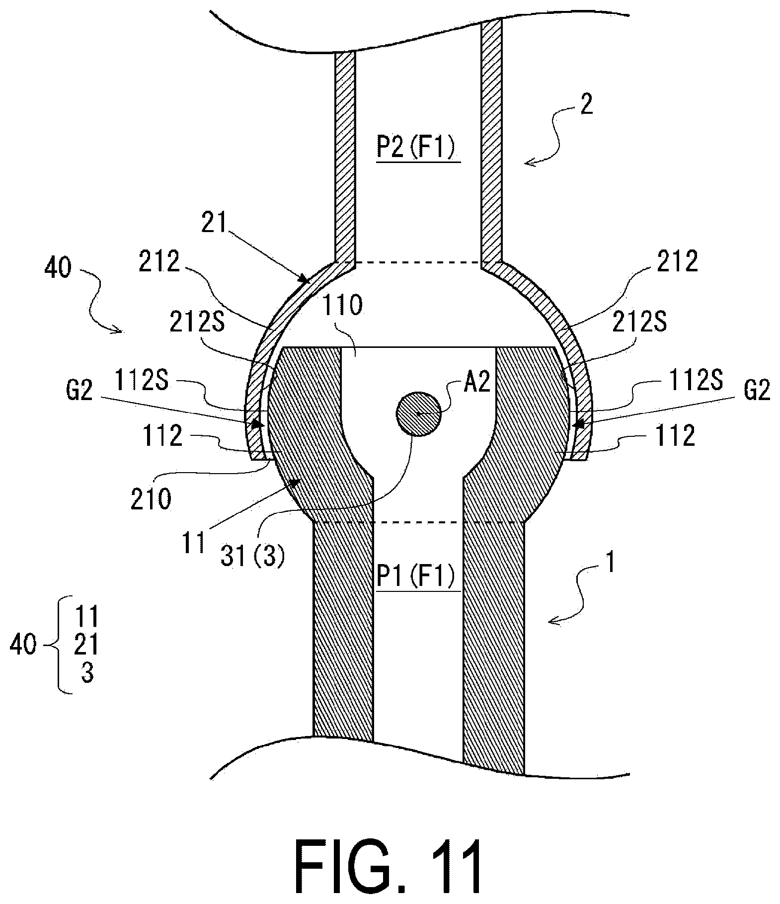 Patent US11780398 Figure 11 – Coupling structure, airbag device, and vehicle seat