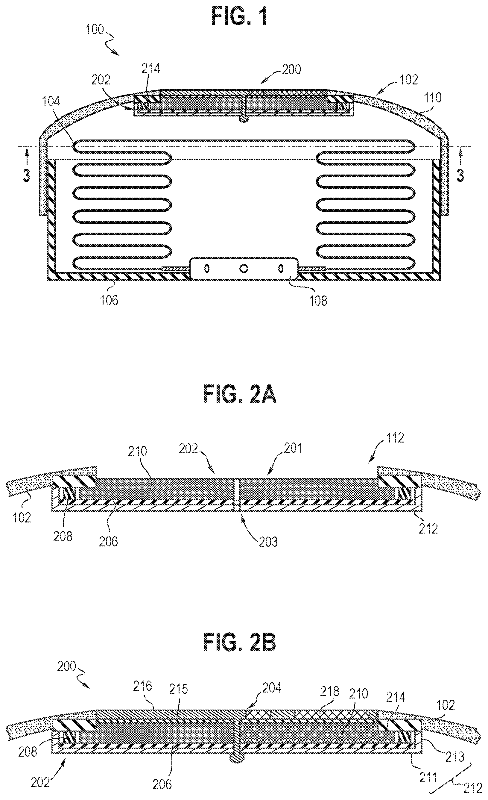 Patent US11780399 — Emblem assembly in airbag cover — Figure 1