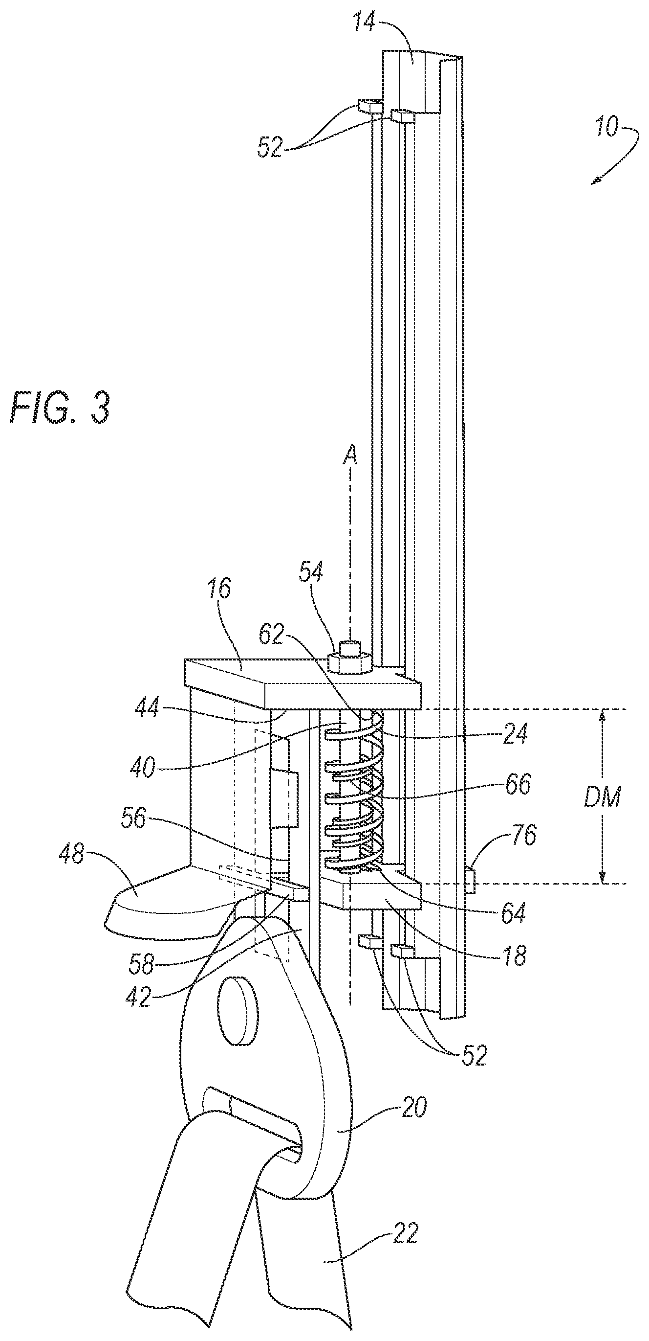 Patent US11780404 Figure 3 – Seatbelt assembly