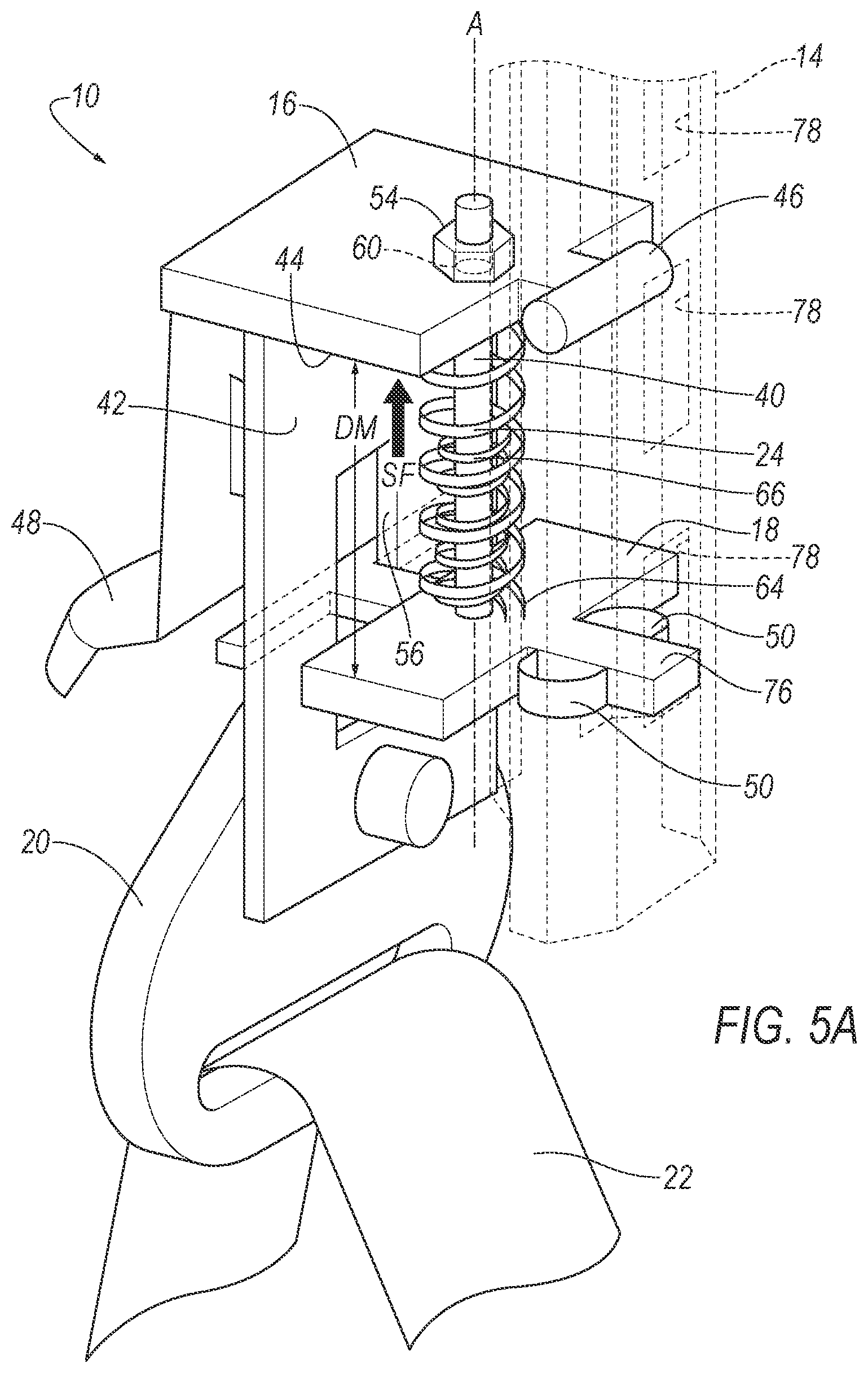 Patent US11780404 Figure 5 – Seatbelt assembly