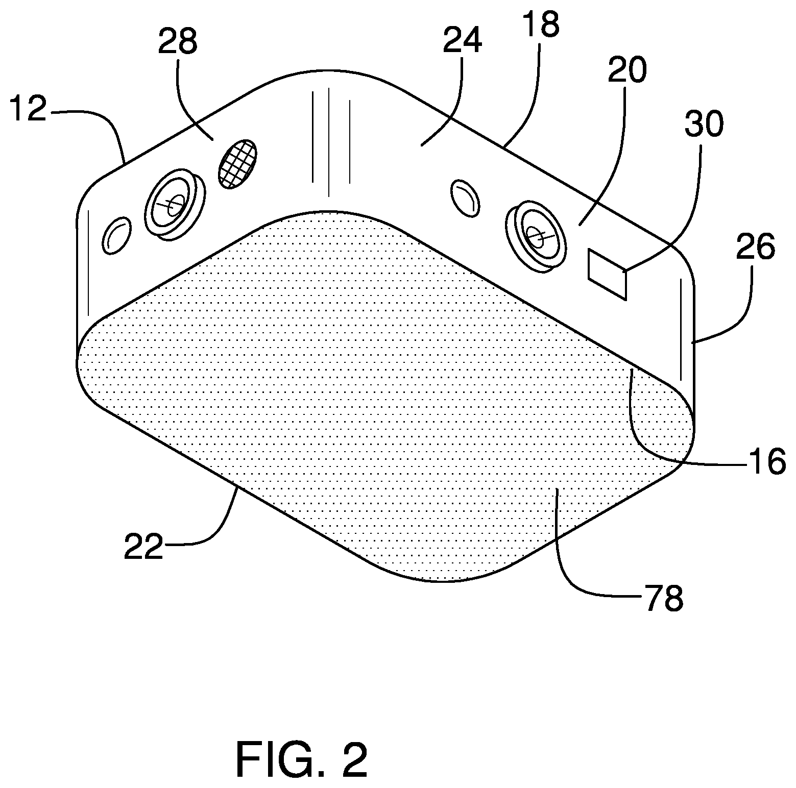 Patent US11780405 Figure 2 – Vehicle alarm assembly