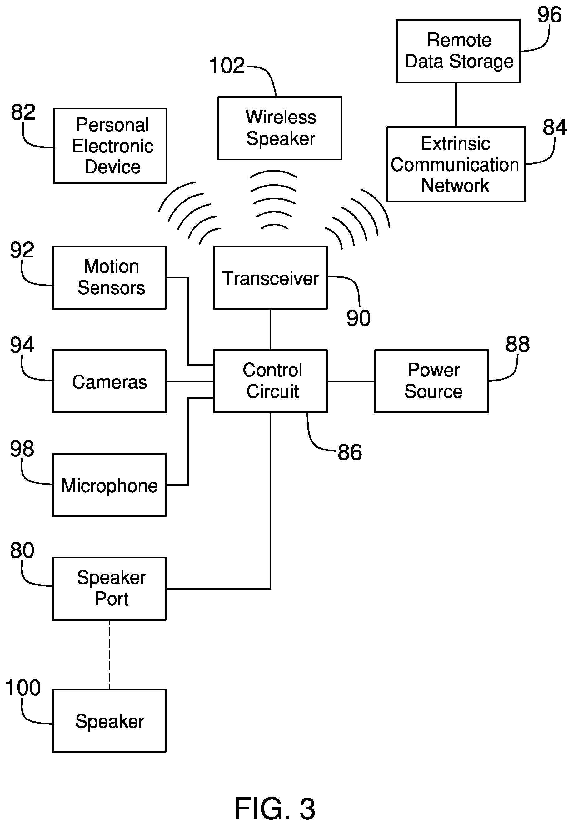 Patent US11780405 Figure 3 – Vehicle alarm assembly