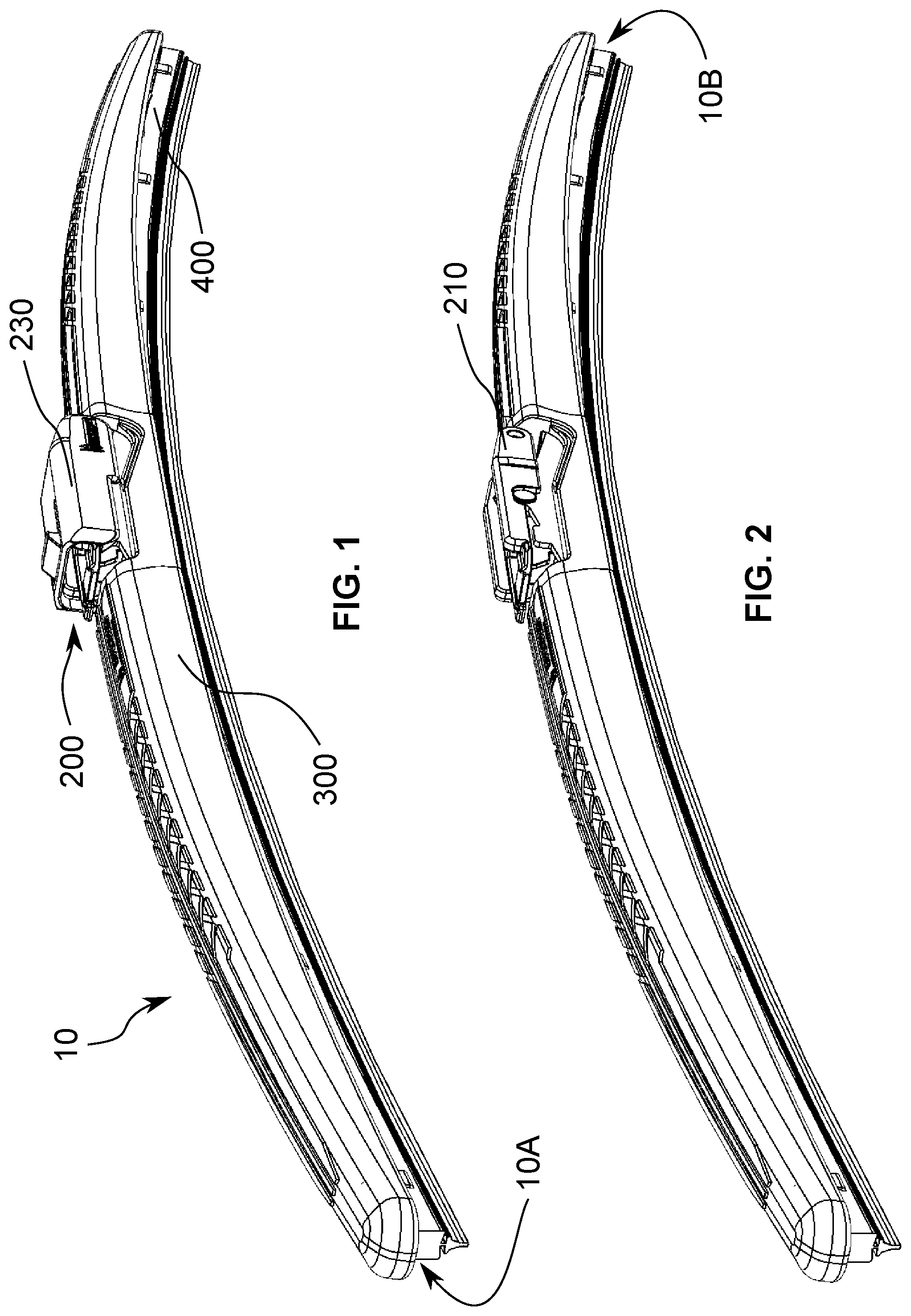 Patent US11780408 — Windshield wiper connector and assembly — Figure 1