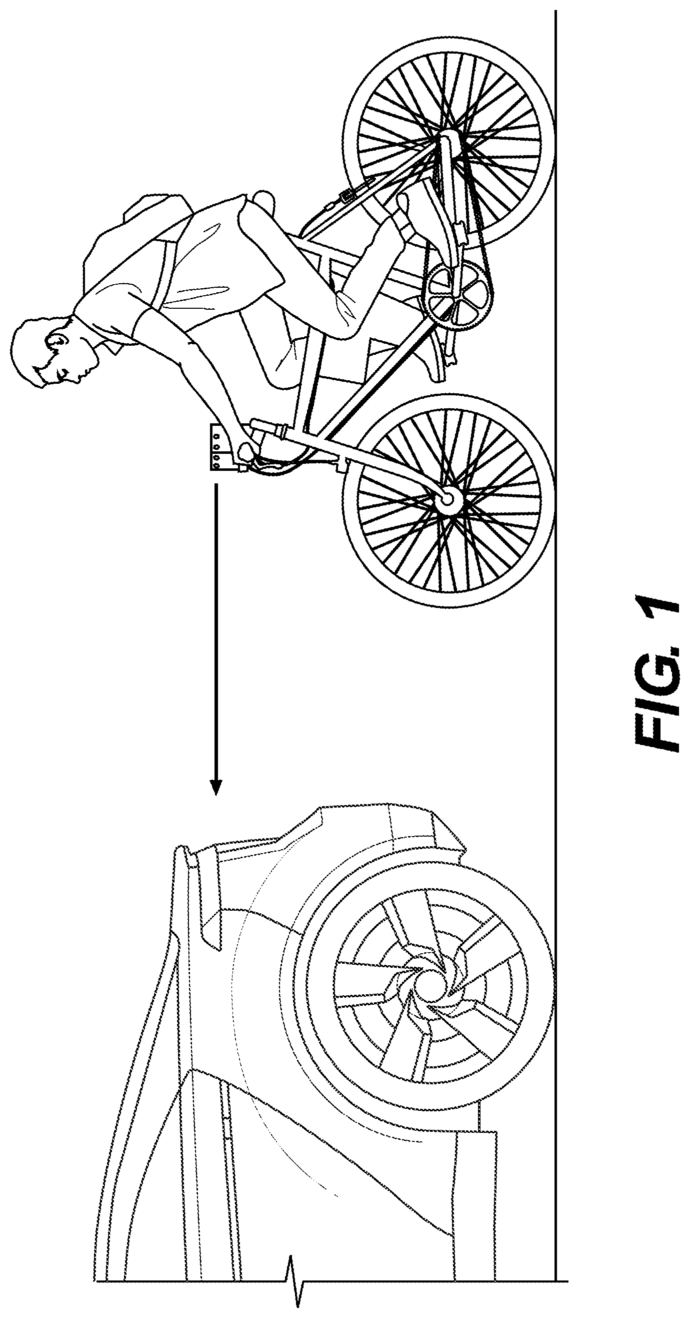 Patent US11780413 Figure 1 – Emergency brake assistance system for bicycles