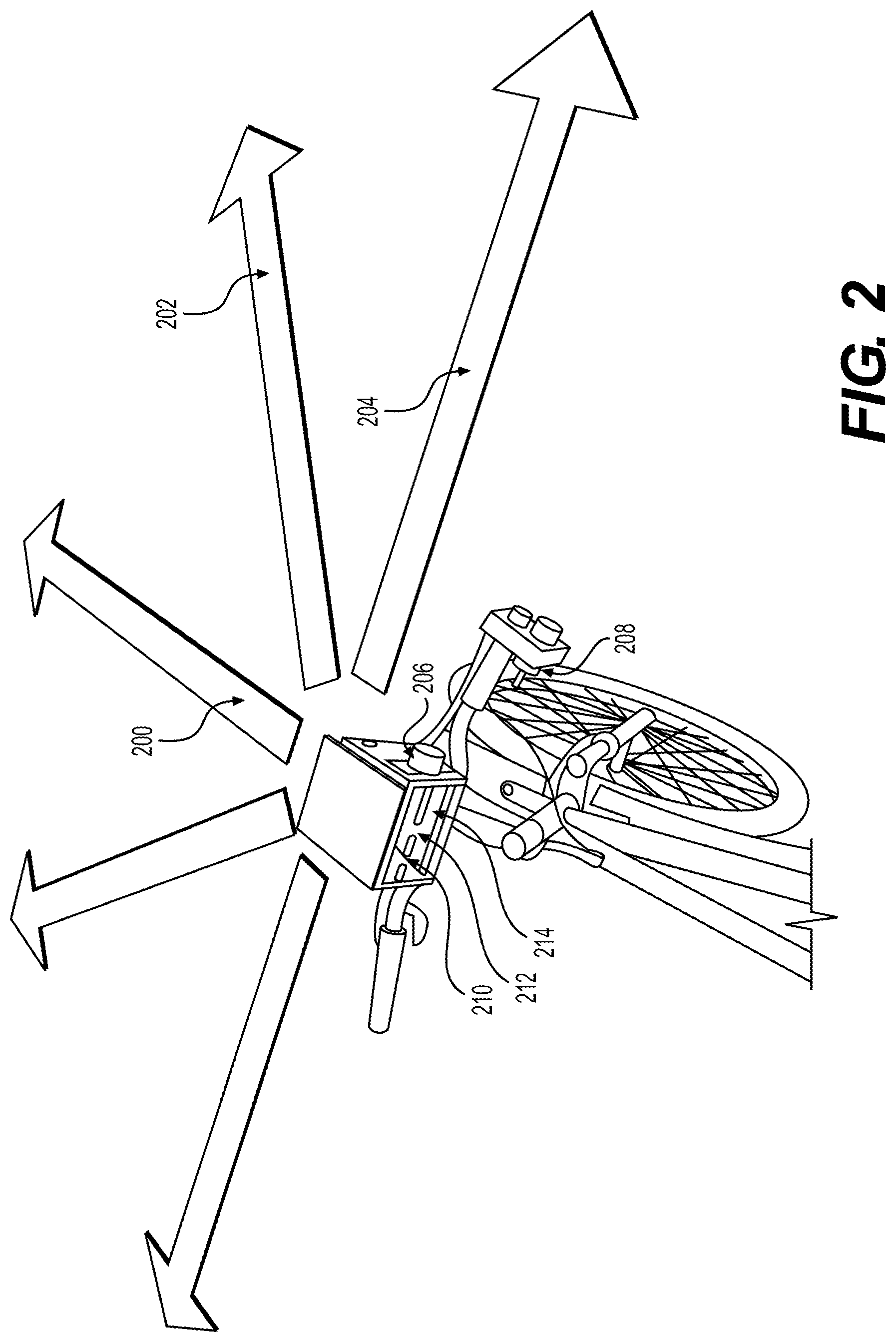 Patent US11780413 Figure 2 – Emergency brake assistance system for bicycles