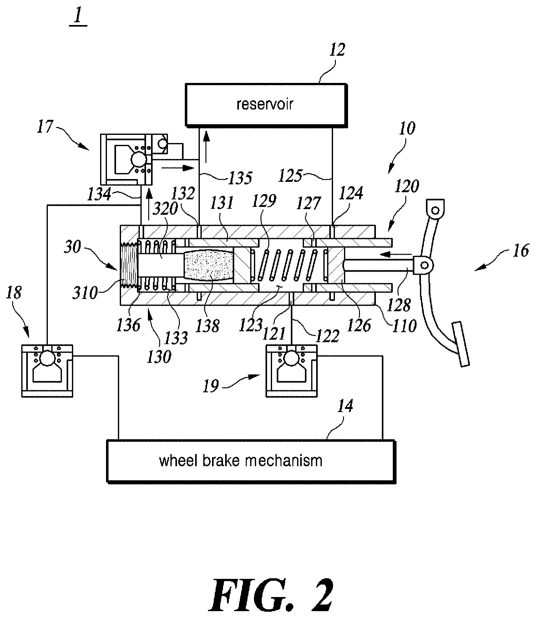 Patent US11780417 Figure 2 – Electric brake device