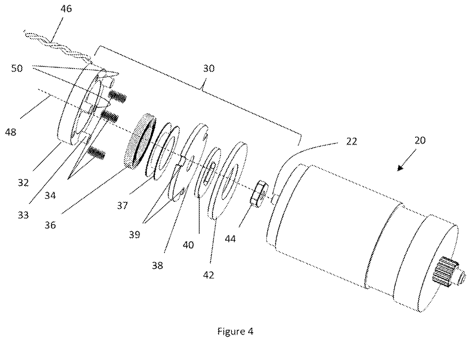 Patent US11780419 Figure 3 – Electric park brake with electromagnetic brake