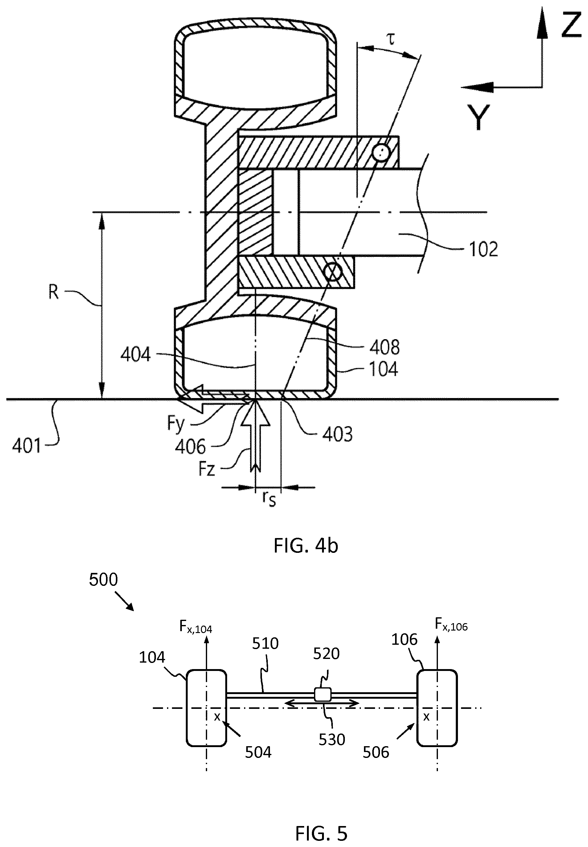 Patent US11780426 Figure 3 – Method for estimating a longitudinal force difference acting on steered wheels