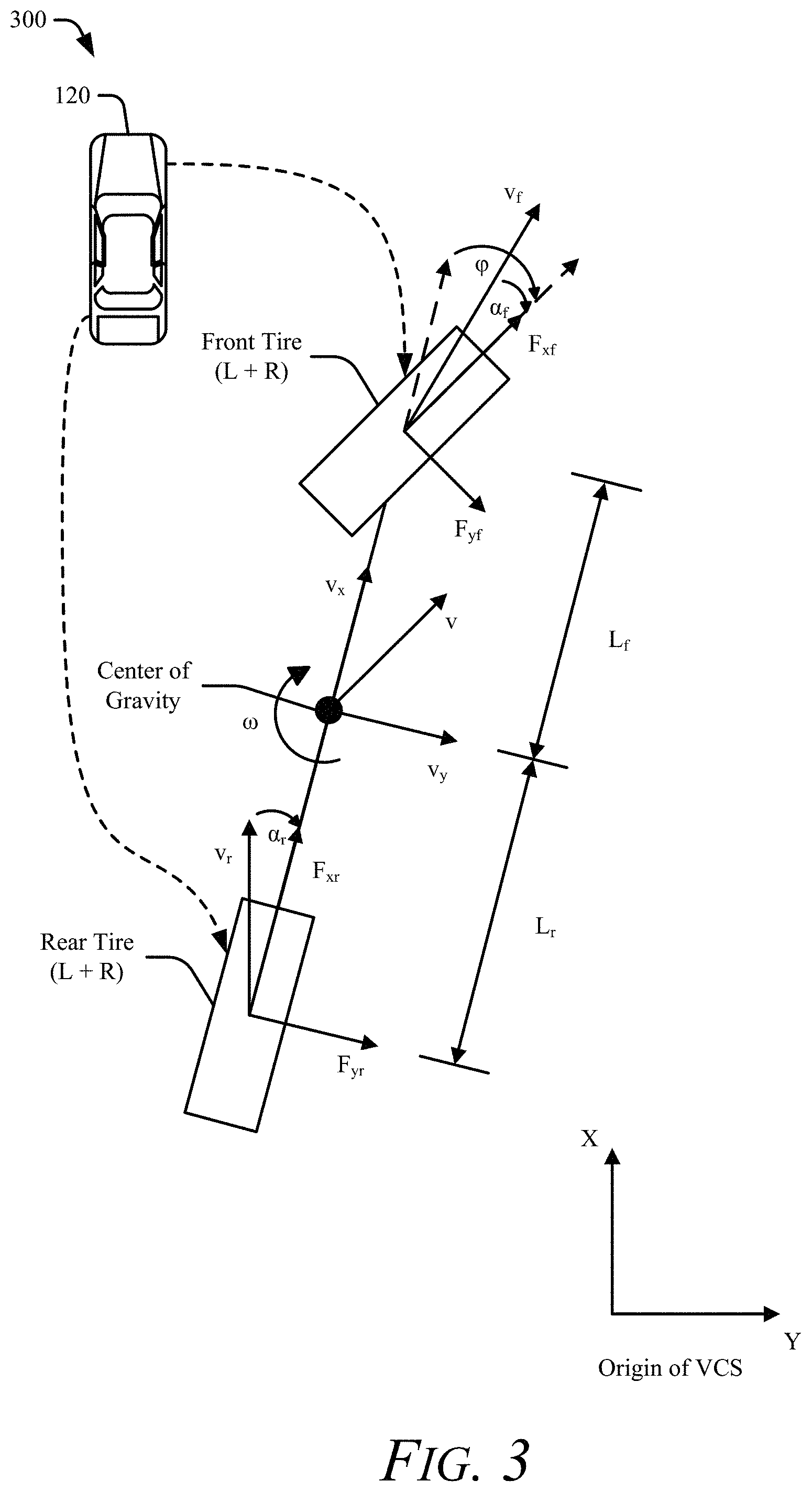 Patent US11780429 Figure 3 – Target curvature estimation considering vehicle dynamics
