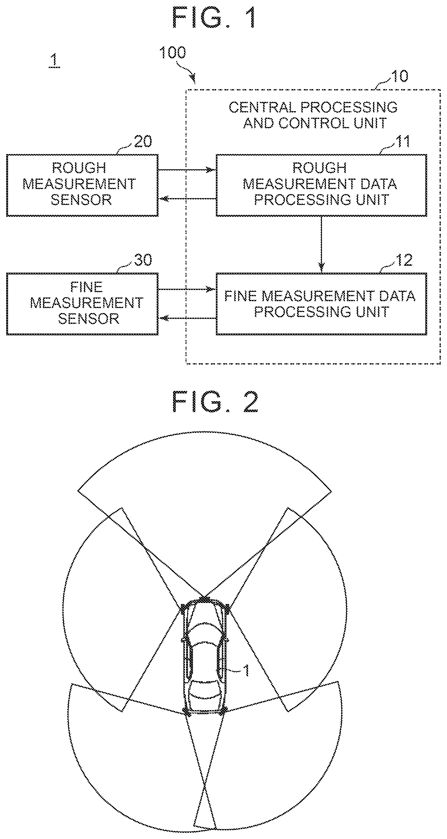 Patent US11780436 Figure 1 – On-board sensor system